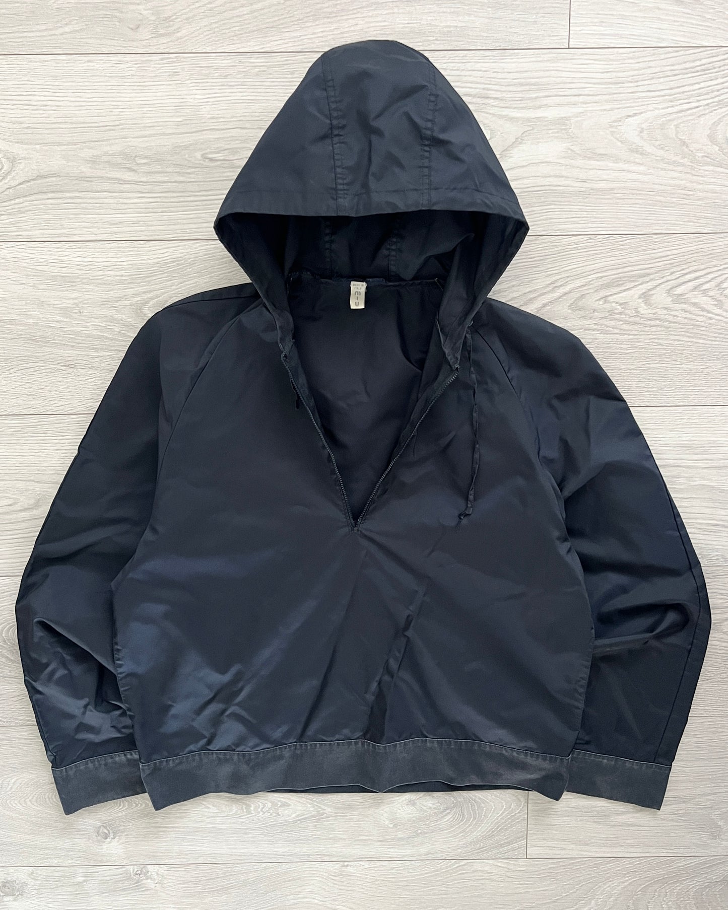 Miu Miu 1990s 1/4 Zip Tech Nylon Anorak - Size S