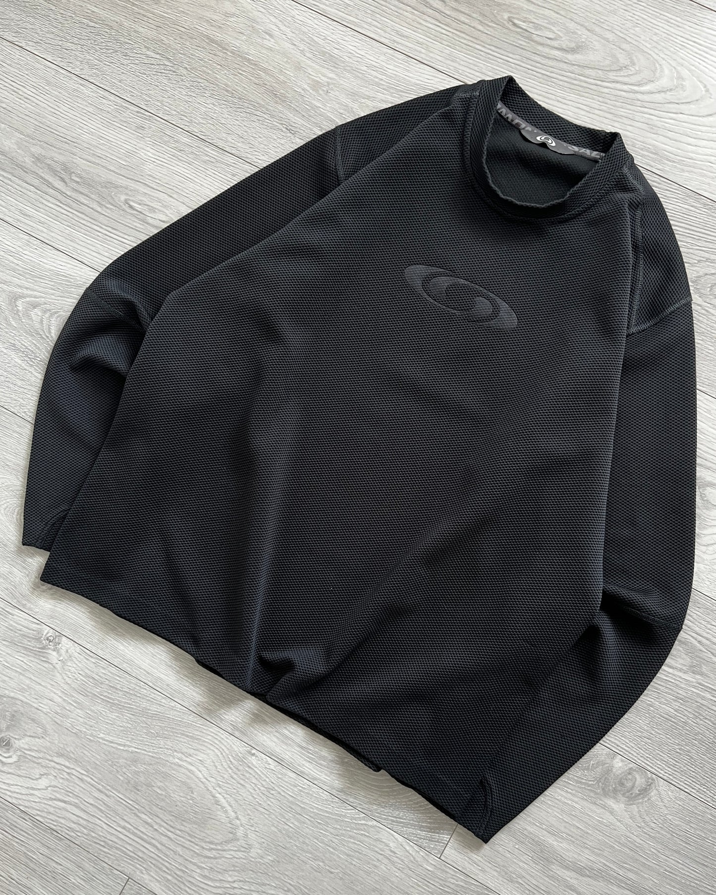 Salomon 00s Moto Mesh Stealth Black Technical Long Sleeve - Size S