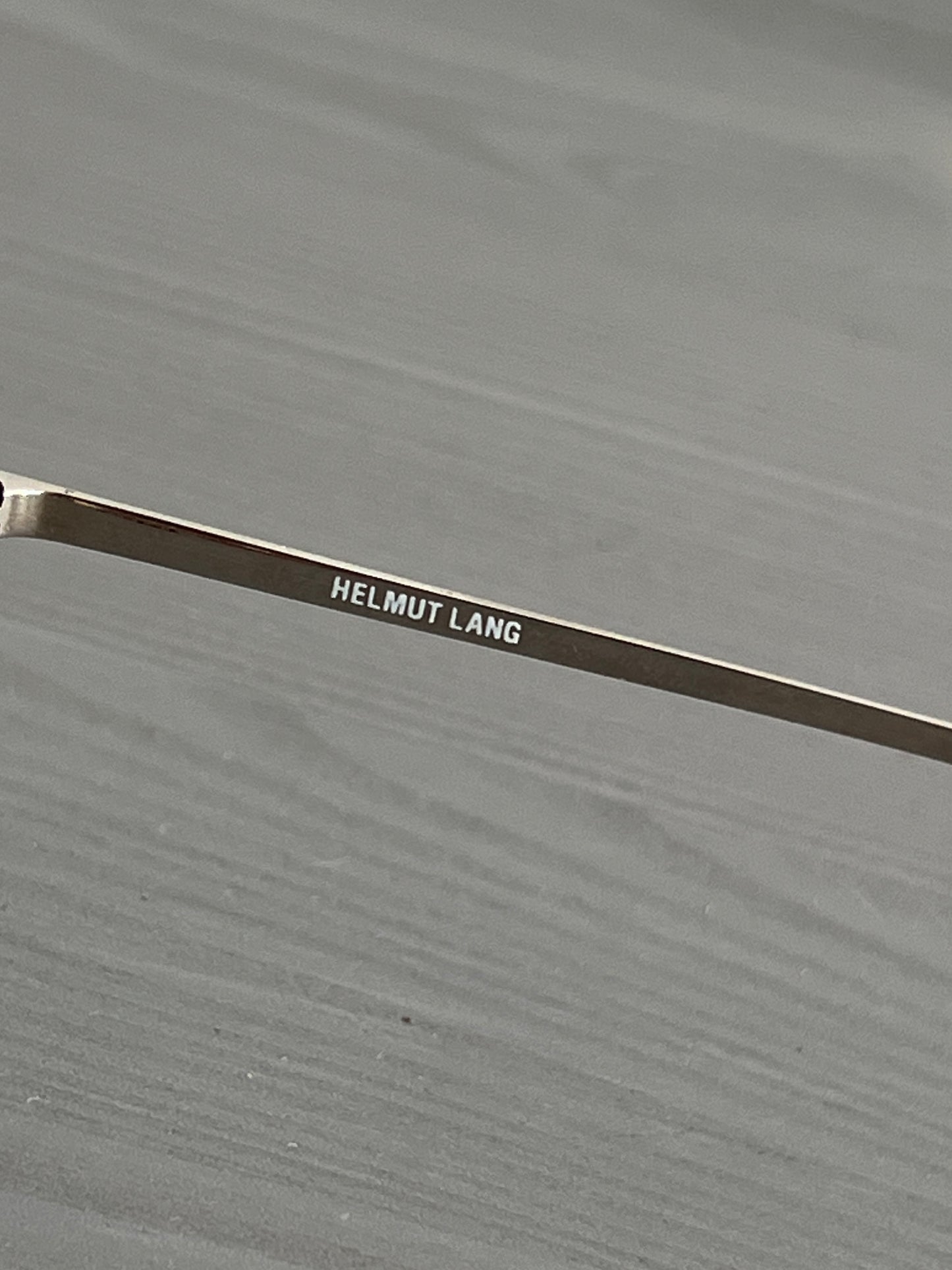 Helmut Lang 1999 Titanium Metal Sunglasses