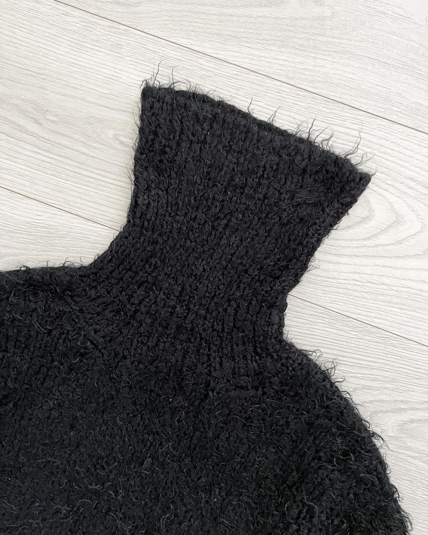 Issey Miyake 1990s Fuzzy Turtleneck Knit - Size M