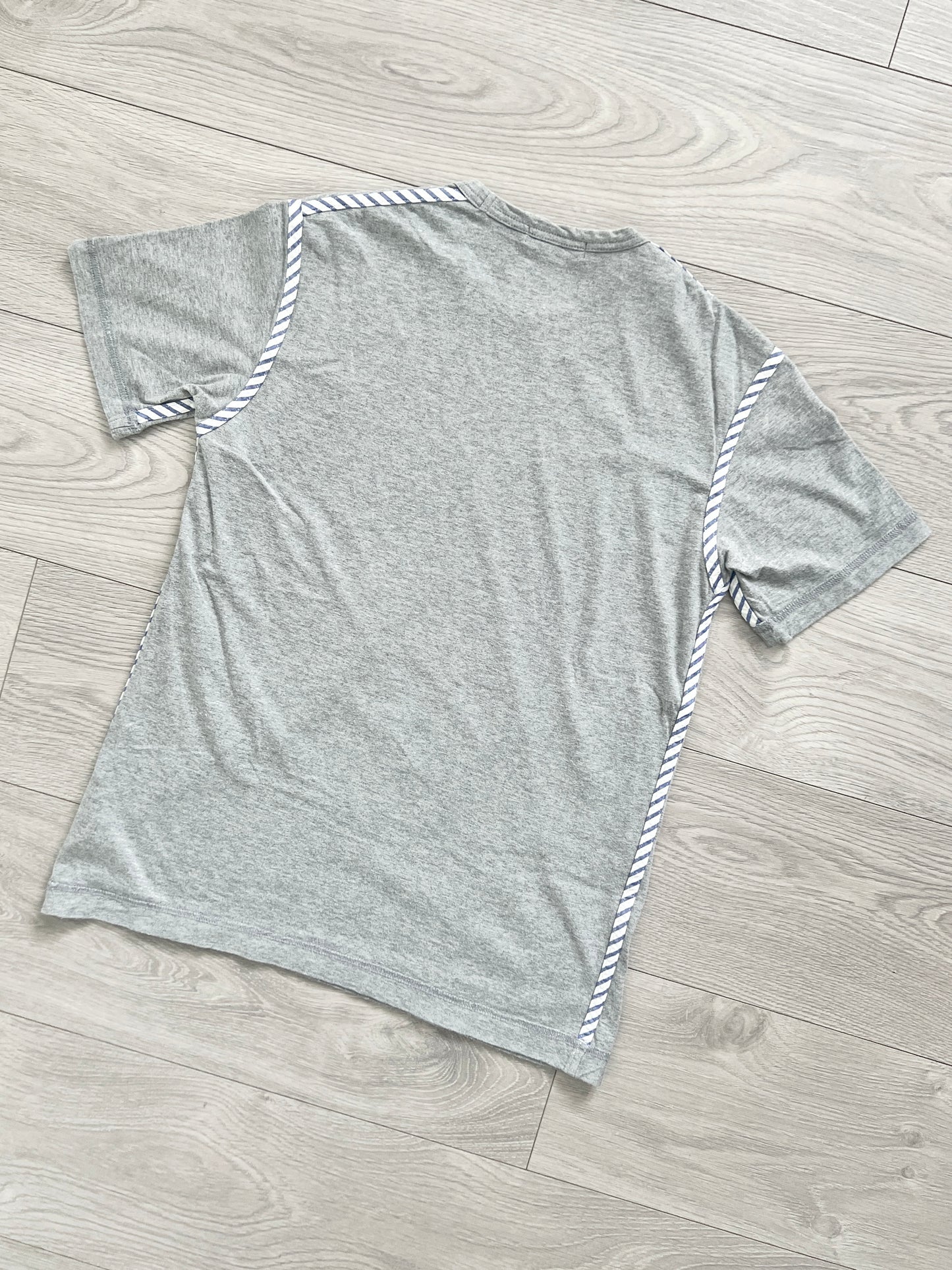 Comme Des Garcons Homme 2008 Striped Trim T-Shirt - Size S