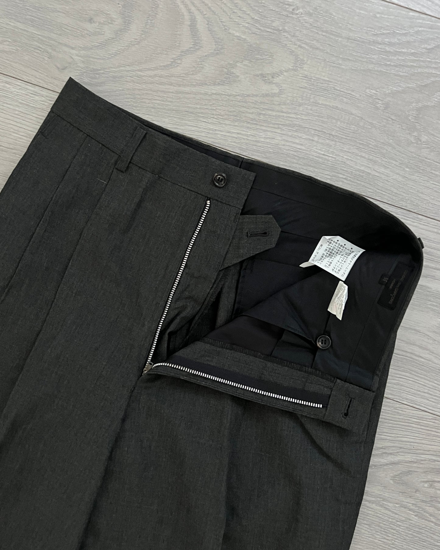 Comme Des Garcons Homme 1995 Pleated Wool Trousers - Size 30