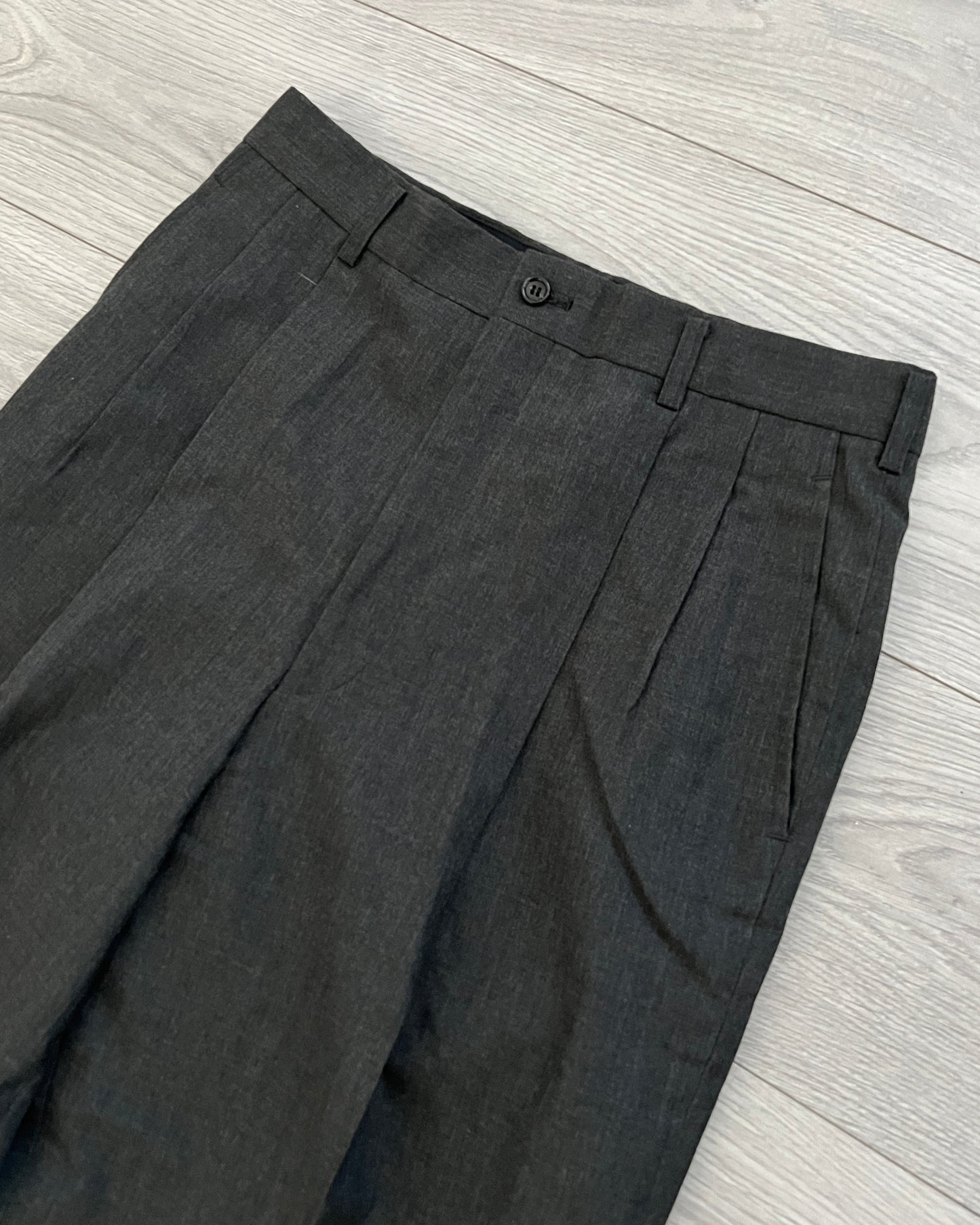 Comme Des Garcons Homme 1995 Pleated Wool Trousers - Size 30