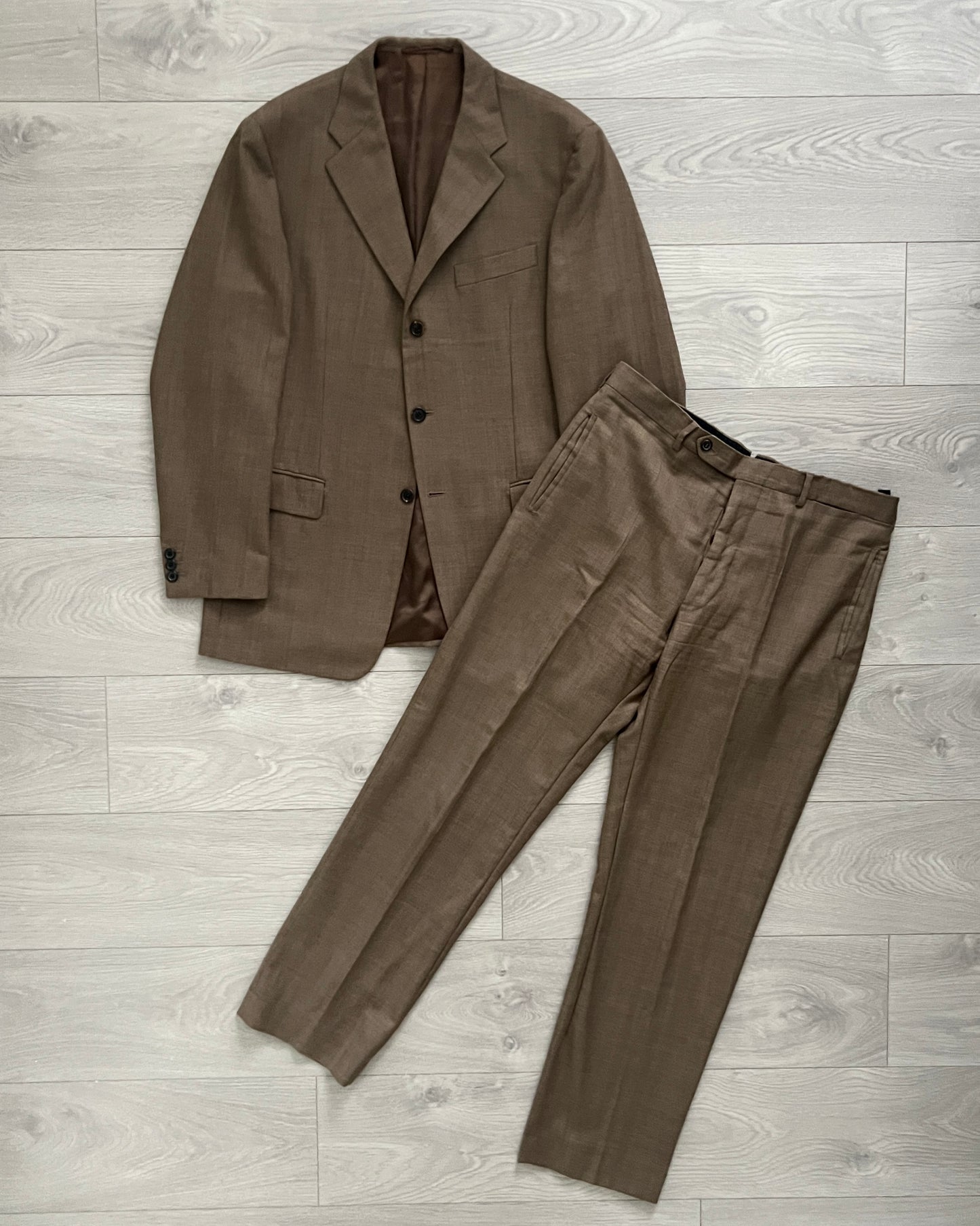 Prada Mainline FW2003 Runway Wool Suit - Size L Jacket / 34" Waist