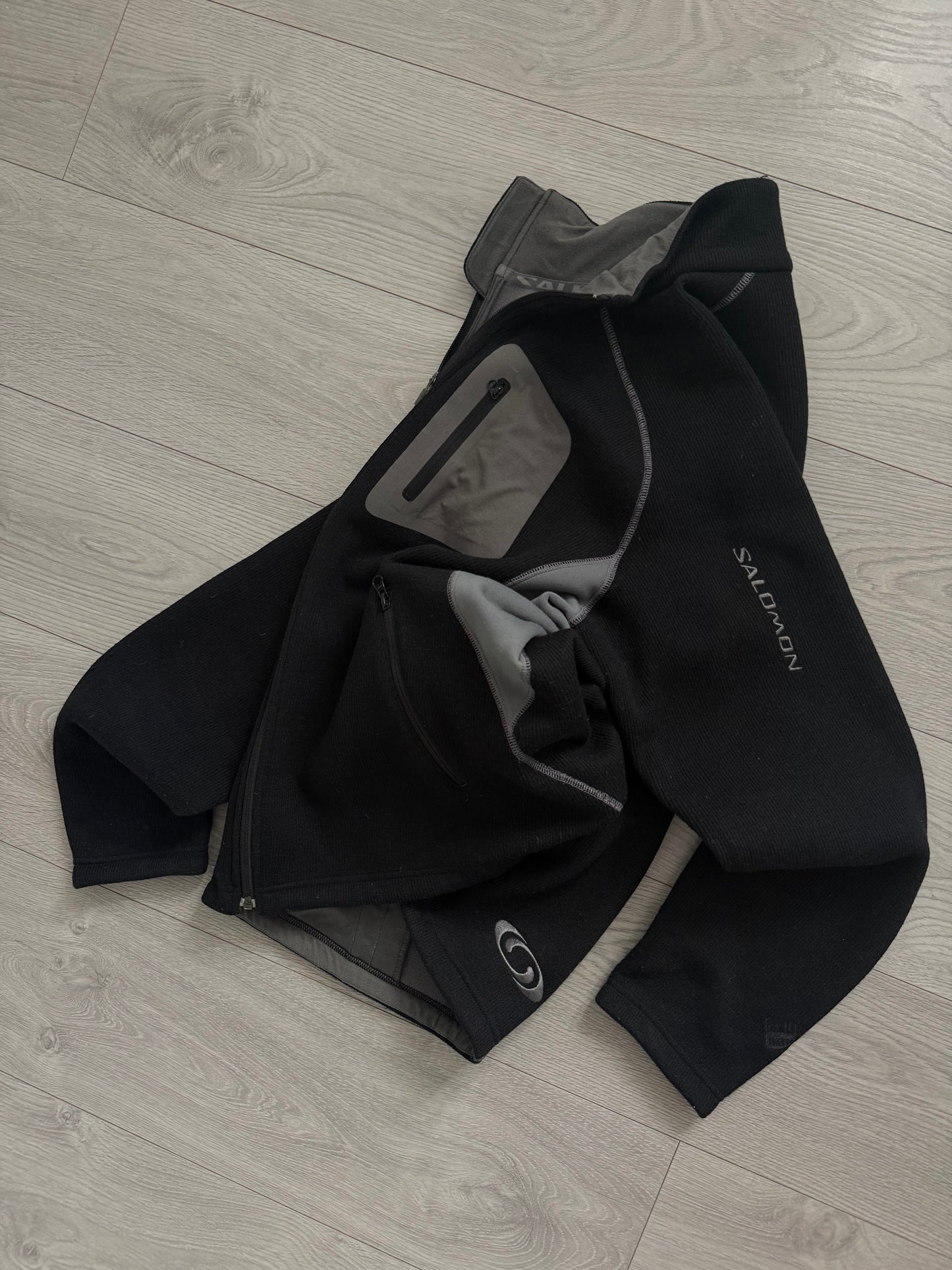 Salomon 2005 Clima Pro Tech Knit Fleece Lined Panelled Jacket - Size L