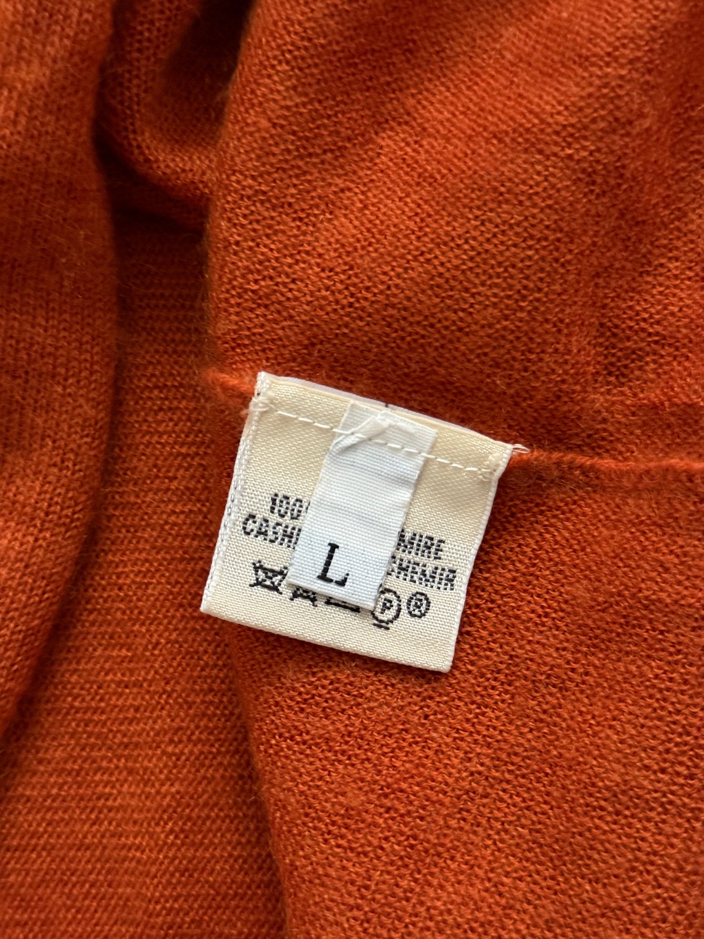 Hermes by Martin Margiela FW2002 'Hermes Orange' Cashmere Knit - Size Womens L