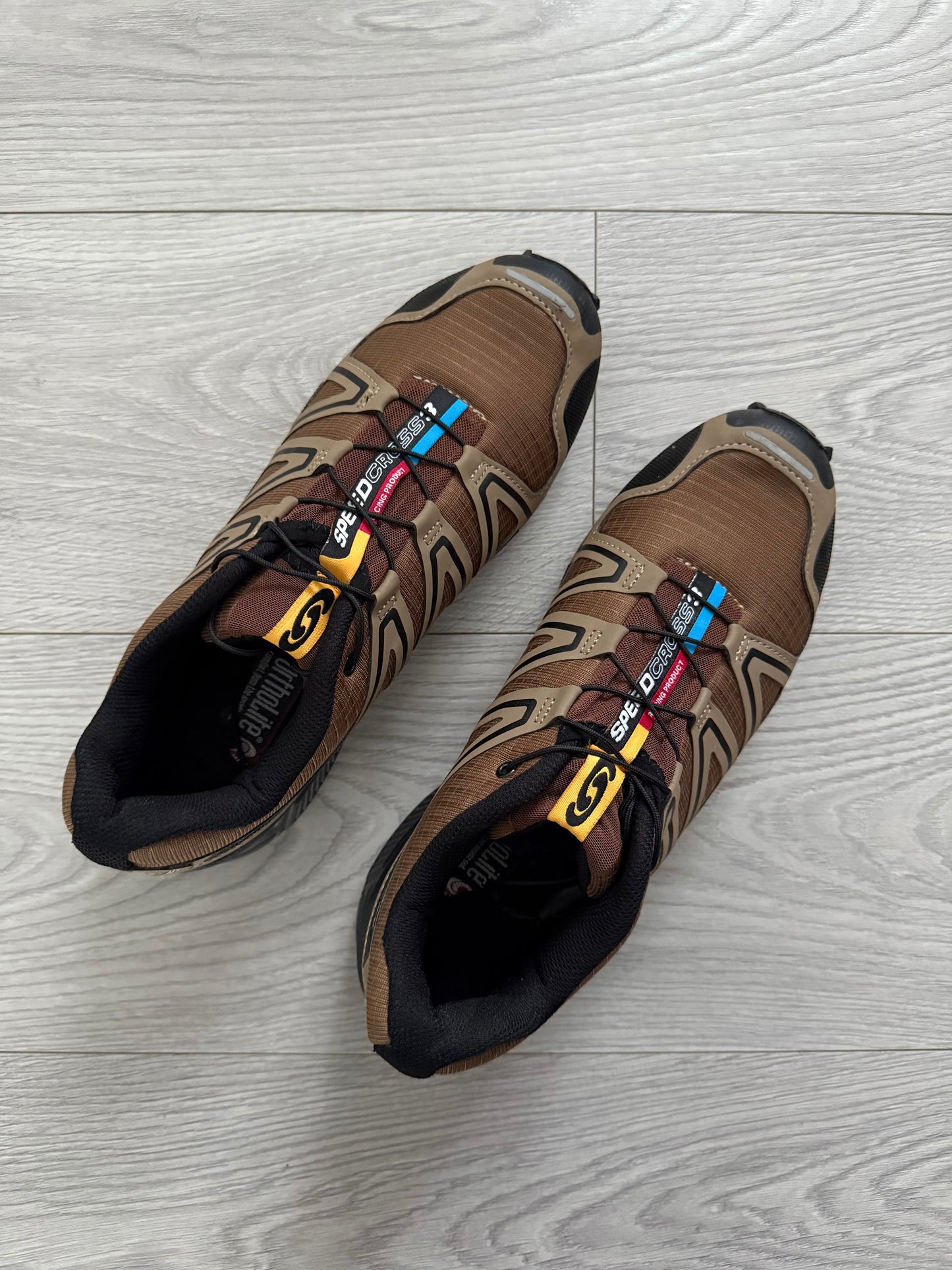 Salomon SpeedCross 3 Trail Shoes in Urban Tan - Size US10