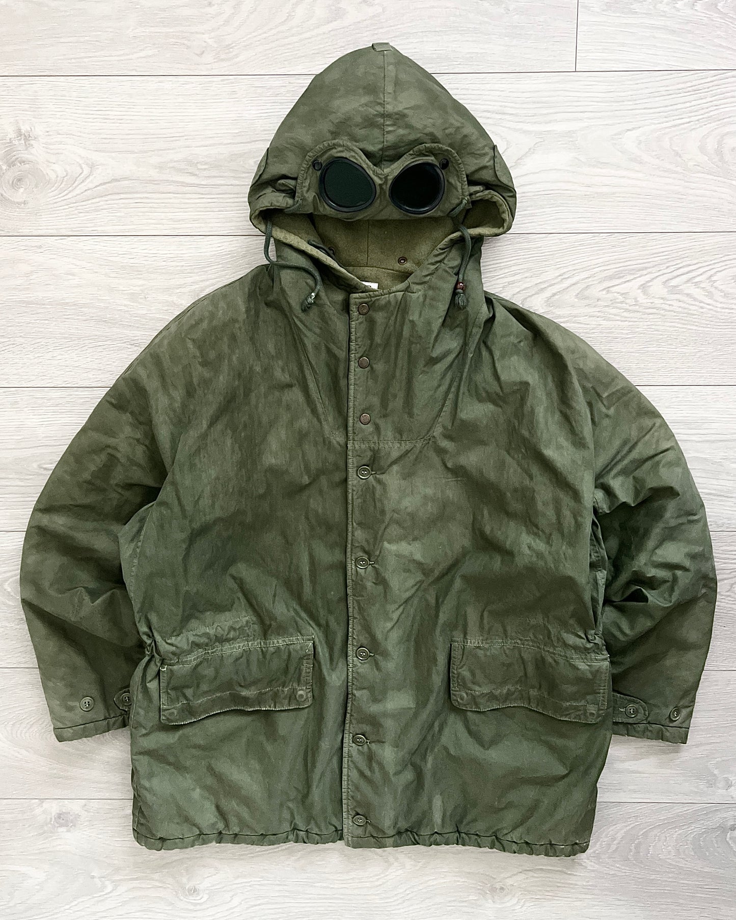 C.P. Company 1980s 'Ideas From Massimo Osti' Military Goggle Parka - Size M