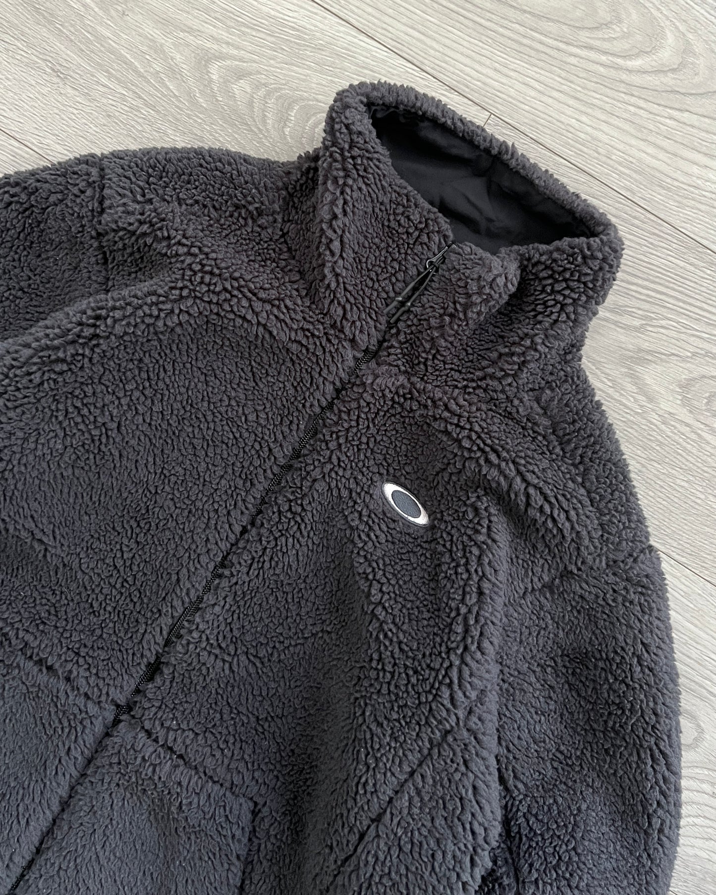 Oakley Boa Grey Fleece Jacket - Size XL