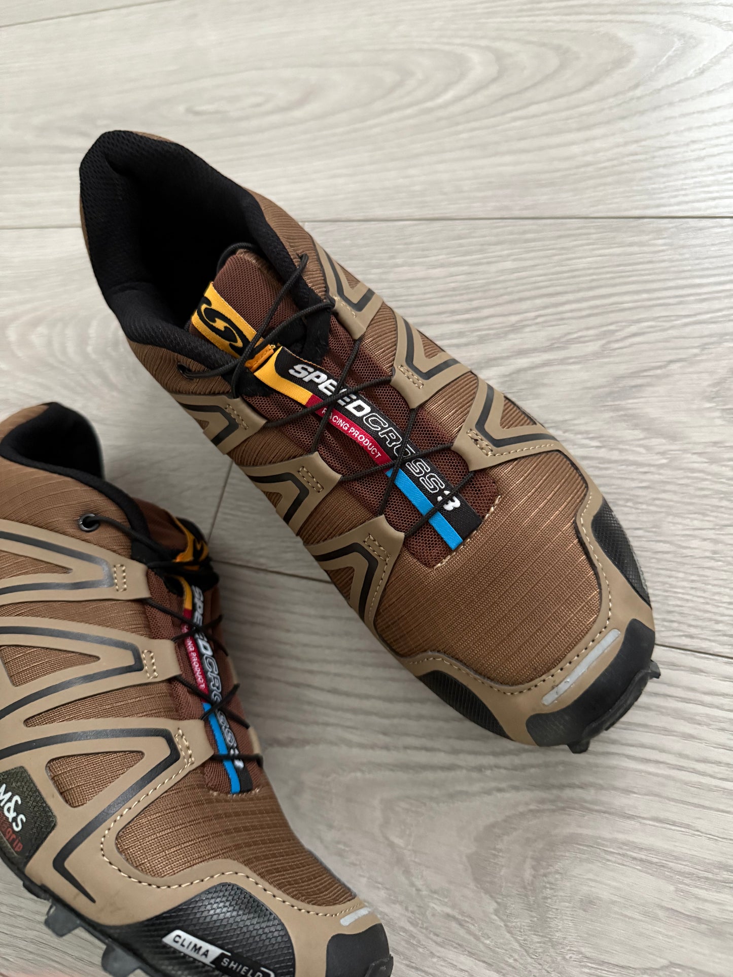 Salomon SpeedCross 3 Trail Shoes in Urban Tan - Size US10