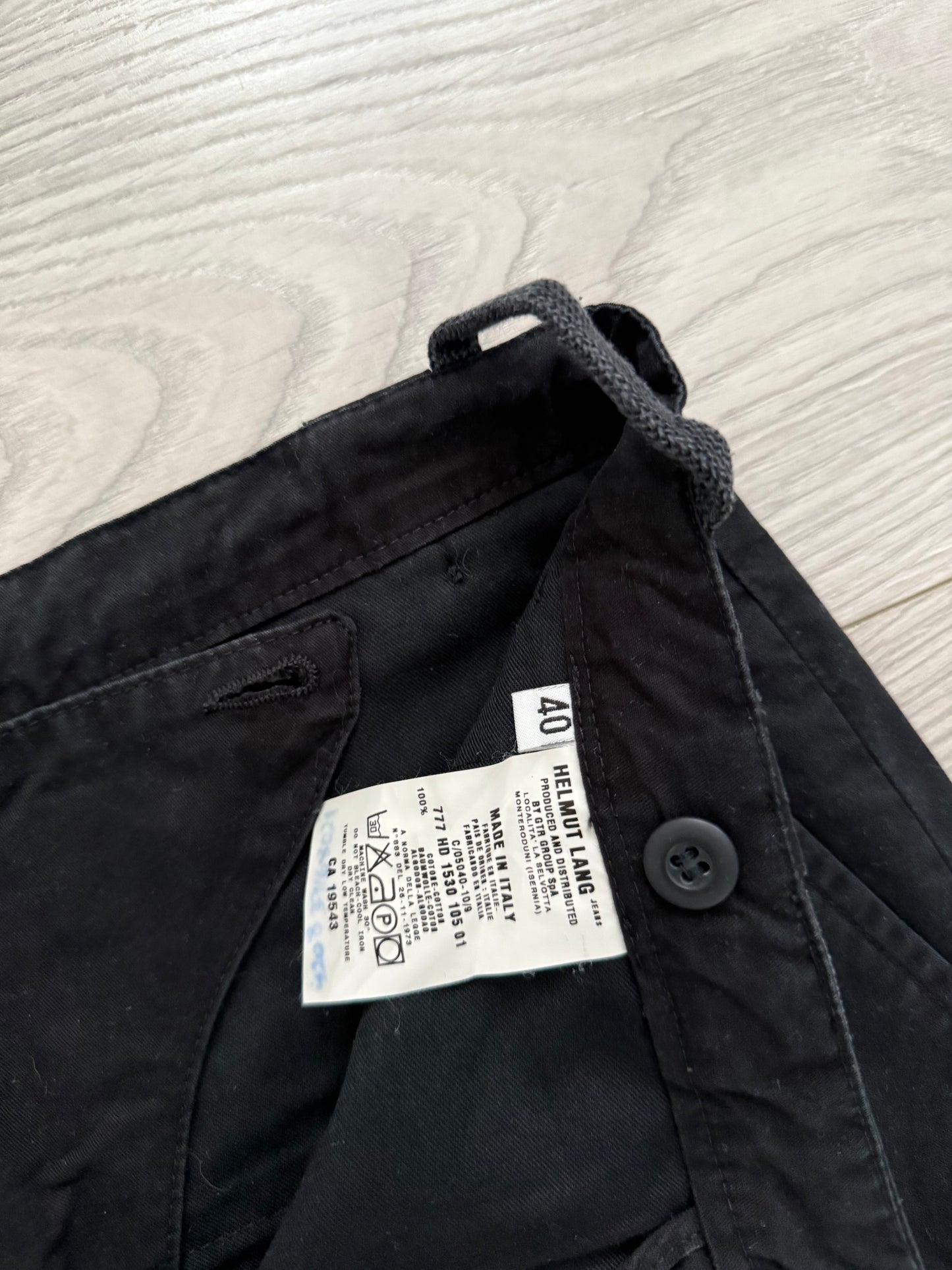Helmut Lang 1999 Cotton Military Pants - Size 31