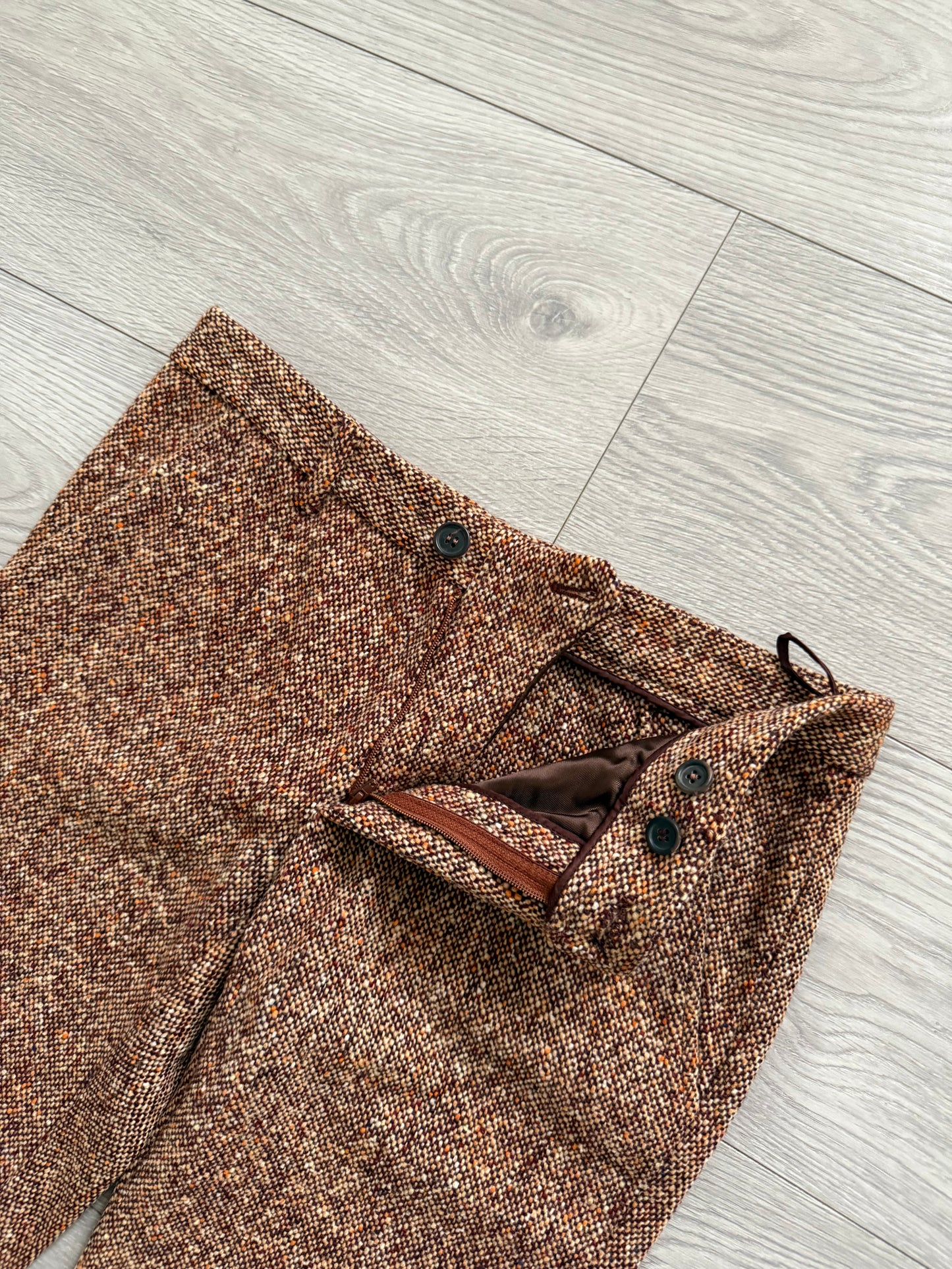 Miu Miu FW2004 Tweed Speckled Pants - Size 28