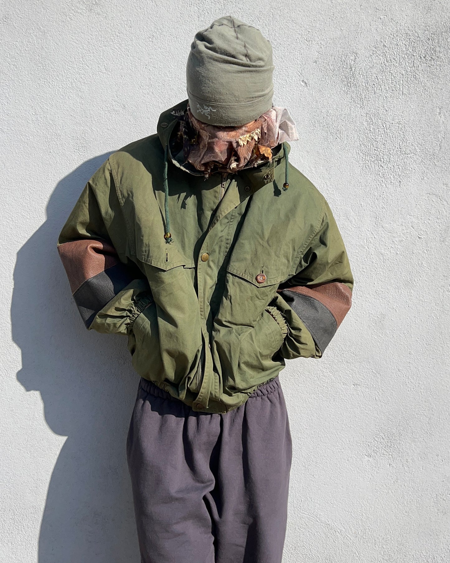 C.P. Company 'Ideas from Massimo Osti' 1980s Rare Sleeve-Zip Military Flight Bomber Jacket - Size S