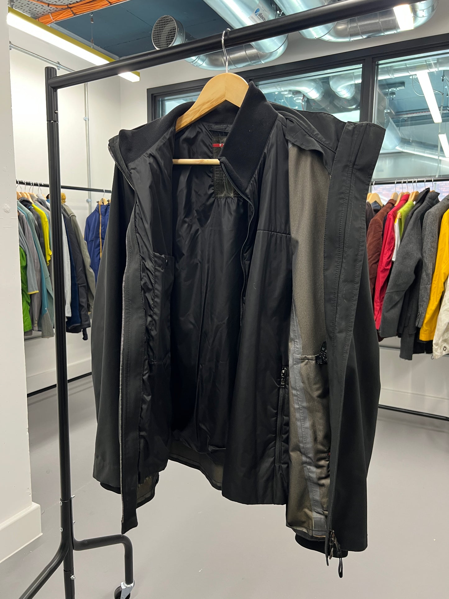 Prada Sport 2in1 Gore-Tex Jacket & Removable Padded Lining Jacket - Size M