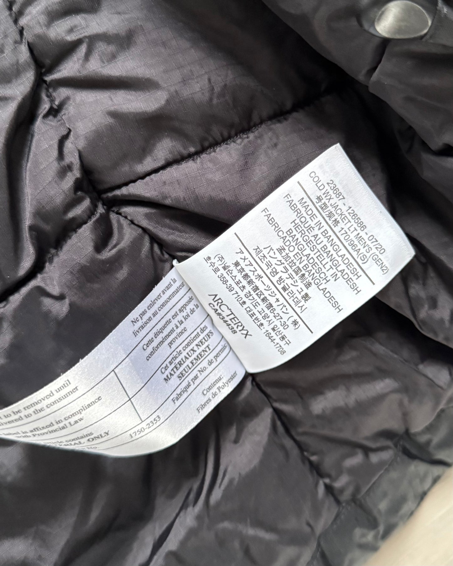 Arcteryx LEAF Cold WX LT Jacket Black Gen 2 - Size S
