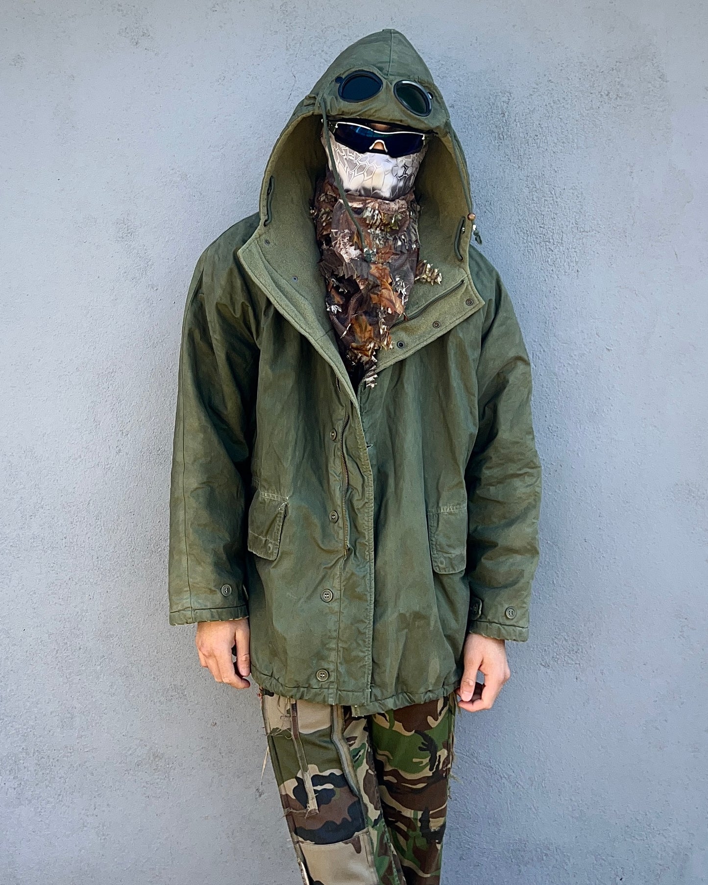 C.P. Company 1980s 'Ideas From Massimo Osti' Military Goggle Parka - Size M