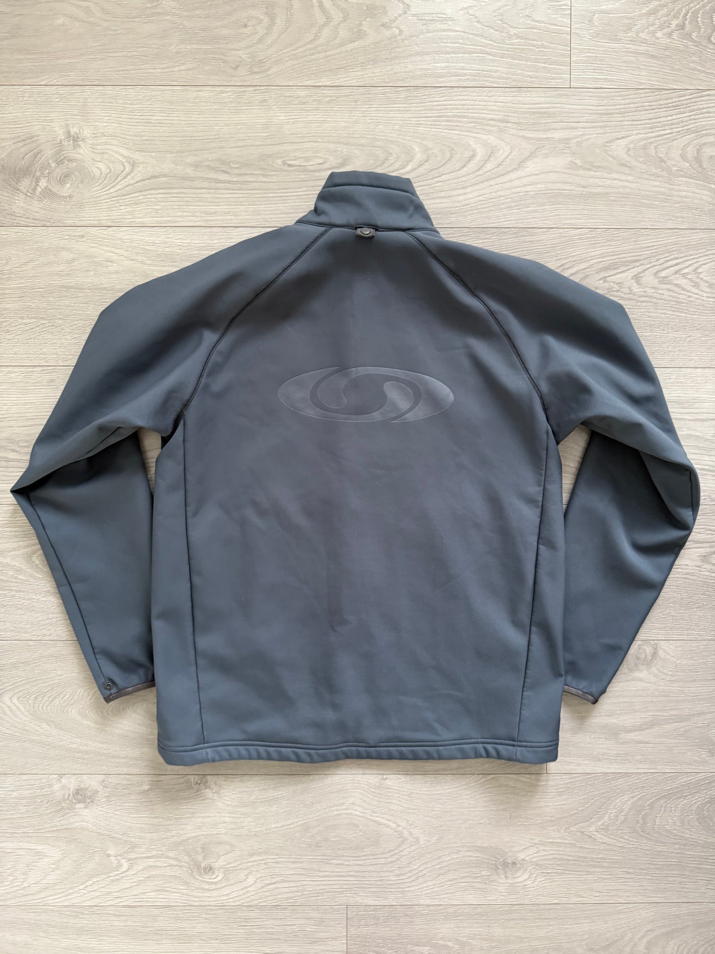 Salomon 00s Softshell Fleece Lined Water Resistant Jacket Petrol Blue - Size L