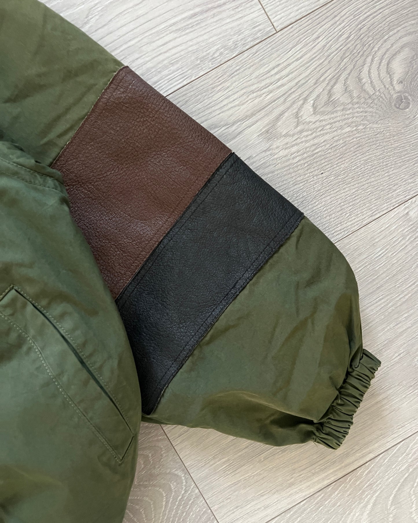C.P. Company 'Ideas from Massimo Osti' 1980s Rare Sleeve-Zip Military Flight Bomber Jacket - Size S