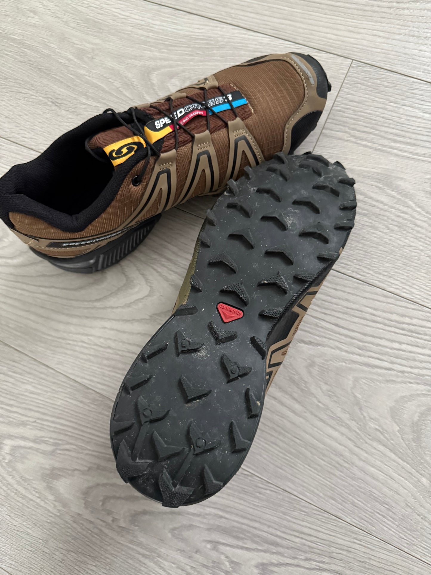Salomon SpeedCross 3 Trail Shoes in Urban Tan - Size US10