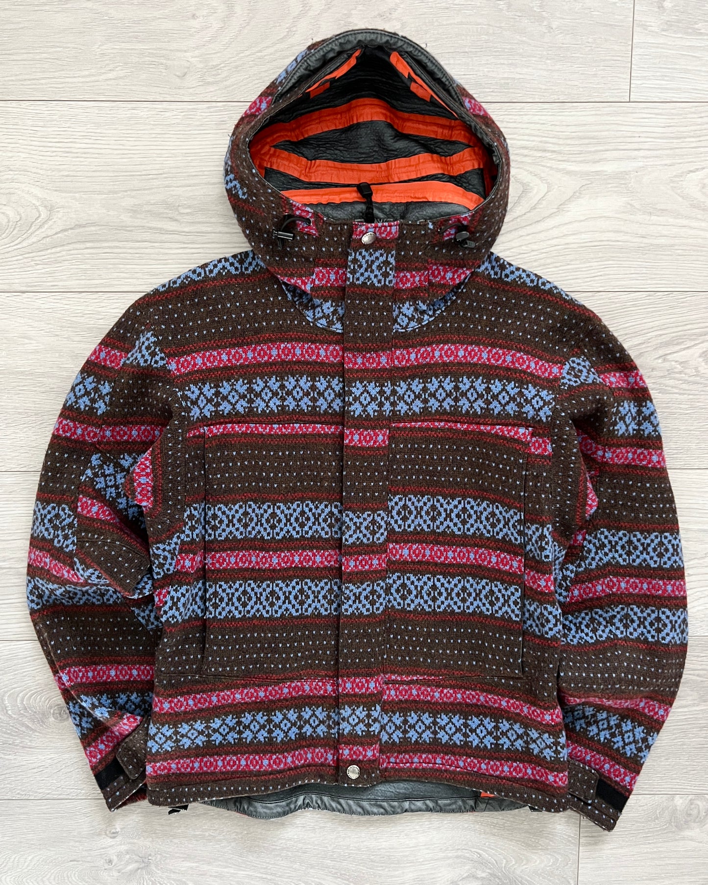 Junya Watanabe FW2005 Gore-Windstopper Fair Isle Technical Jacket - Size S