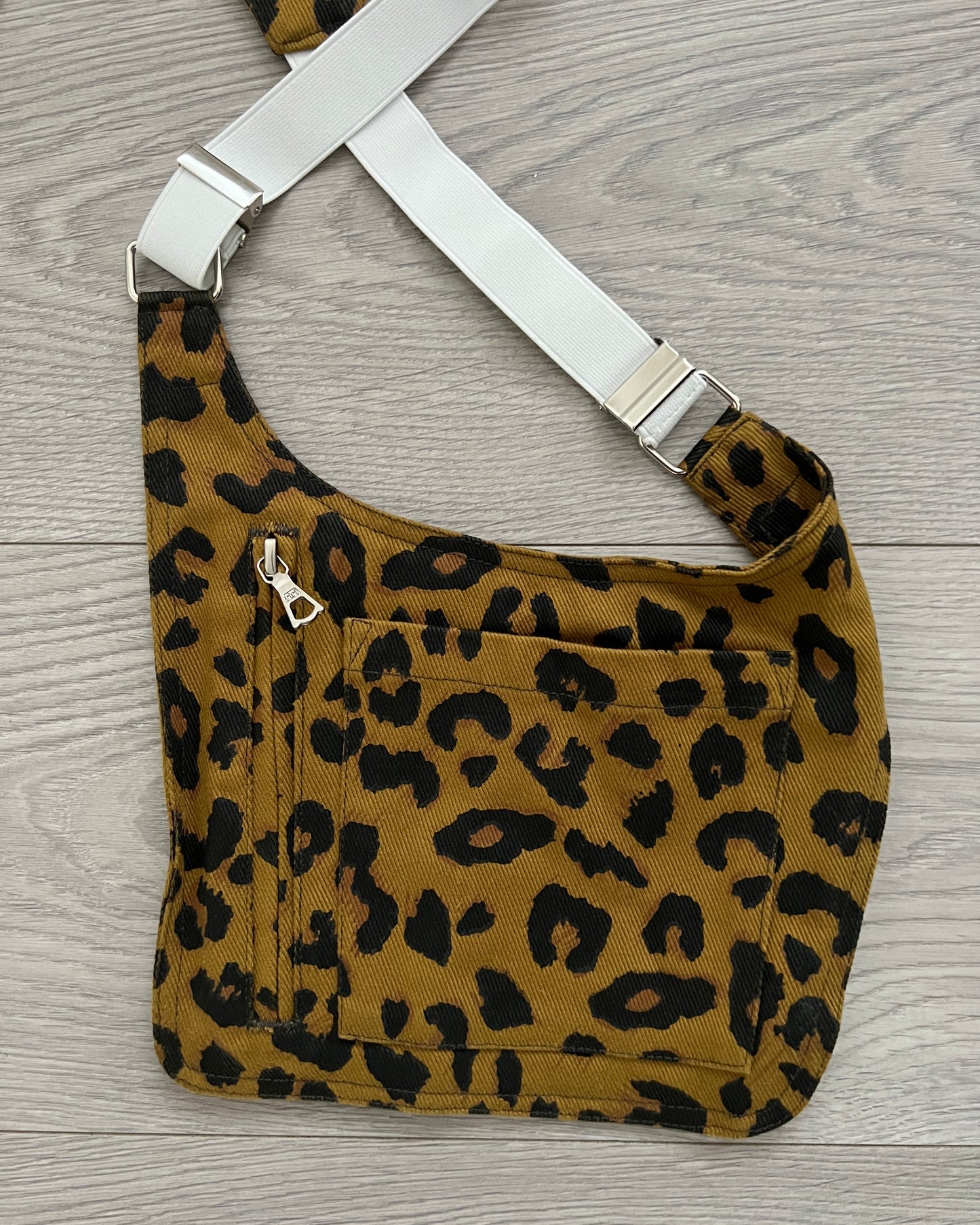 Dries Van Noten SS2016 Cheeta Print Holster Suspenders