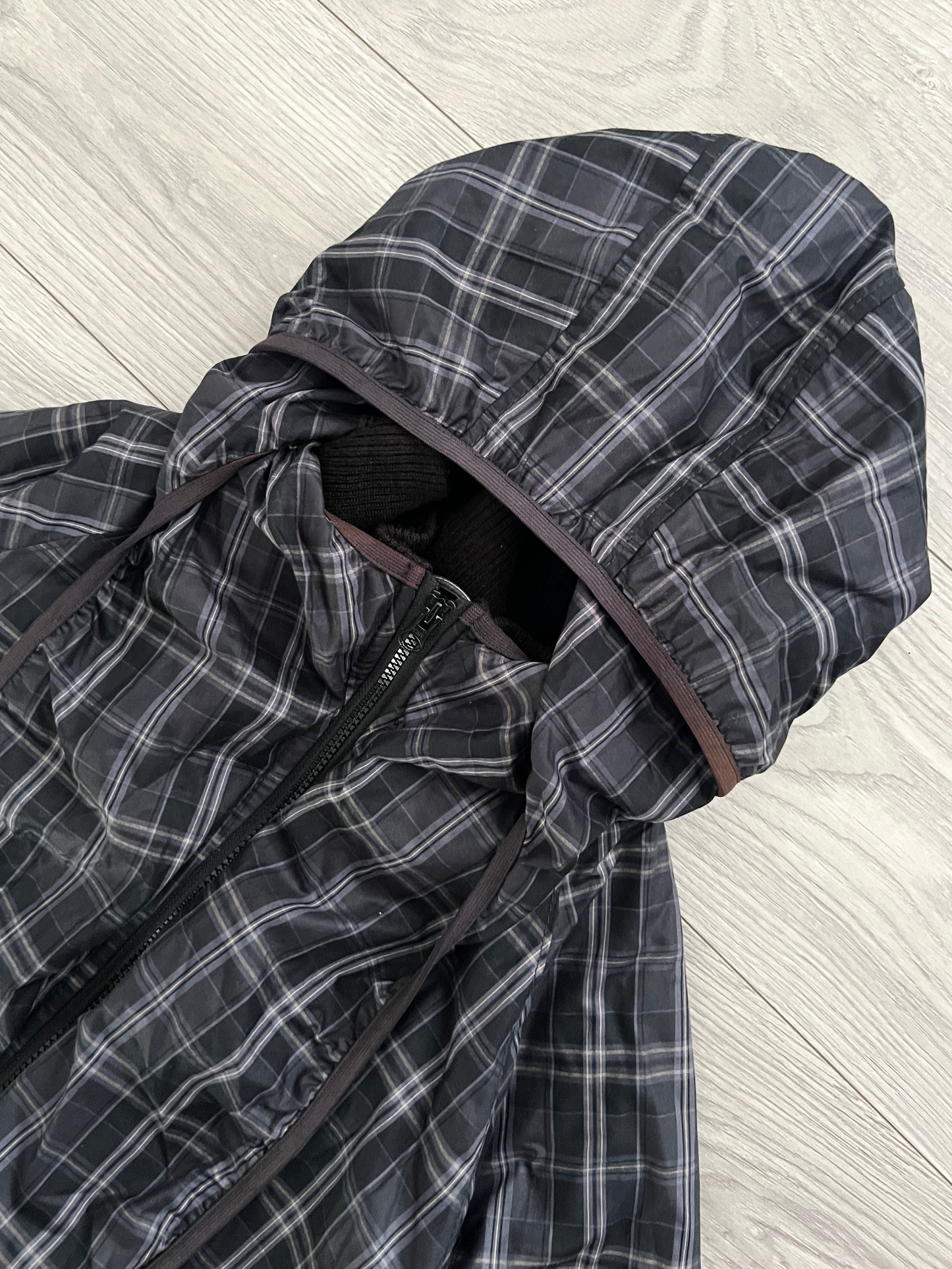 Final Home 1990s Multi-Layered Technical Fleece Lined Plaid Jacket - Size M
