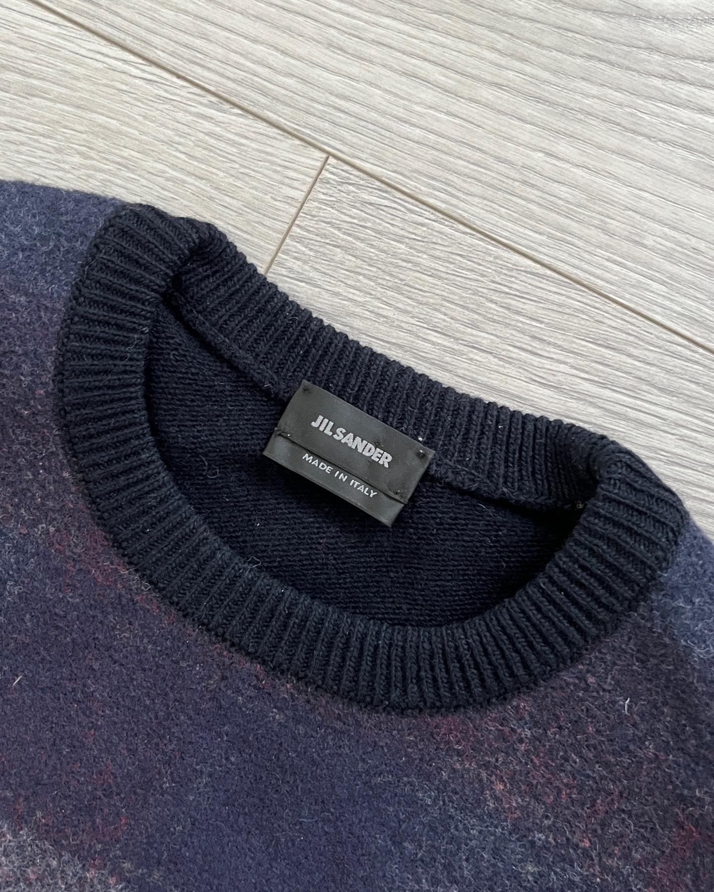 Jil Sander FW2013 Plaid Wool Knit - Size S