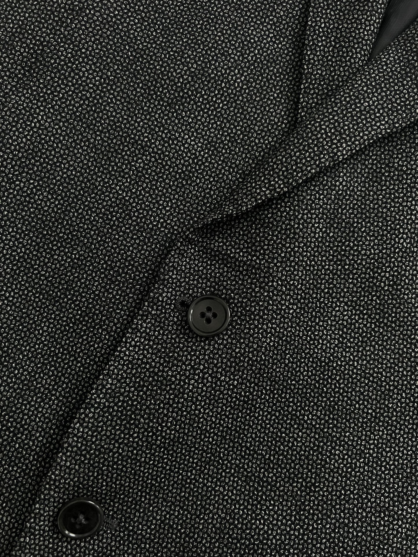 Emporio Armani Textured Wool Grey Suit - Size L Jacket / 34" Waist