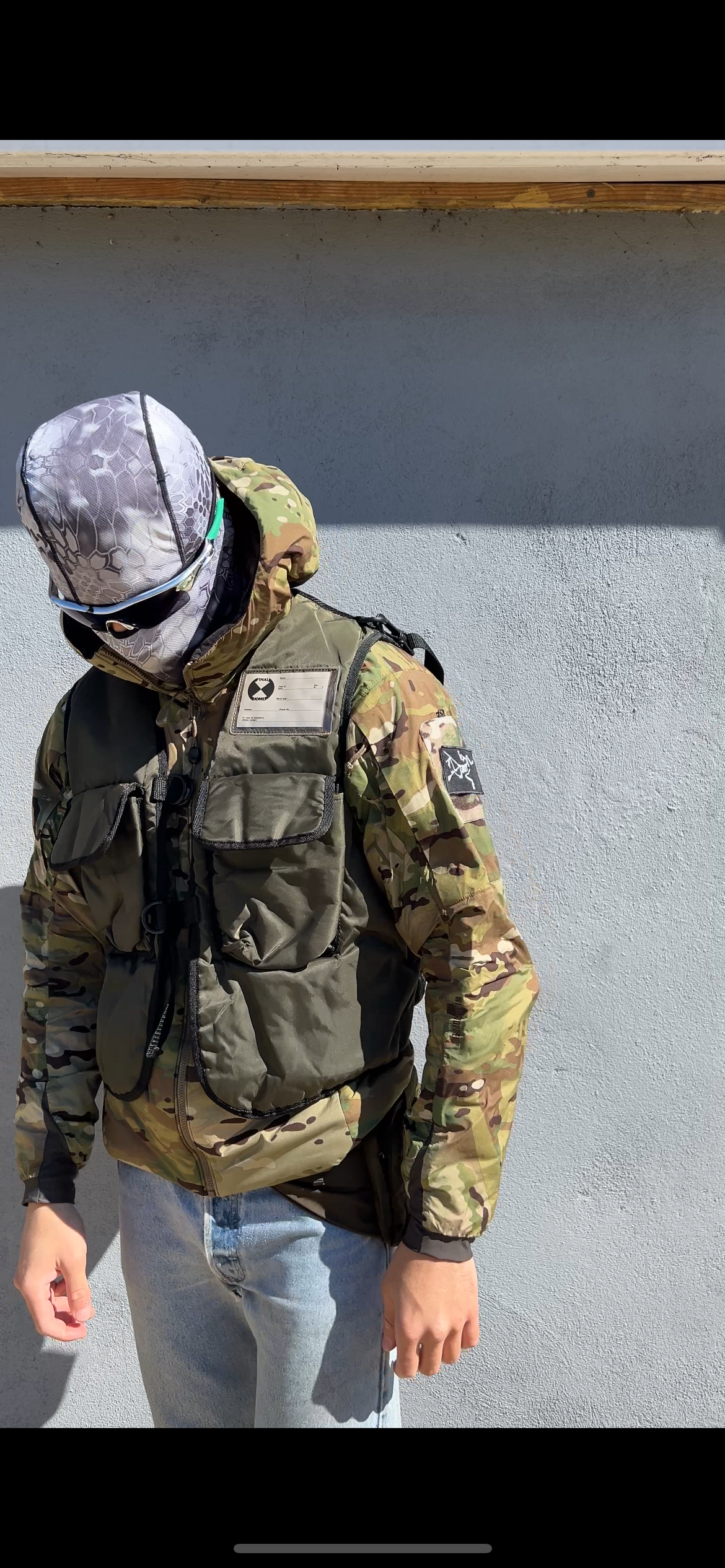 Final Home 1990s Modular Nylon Cargo Vest / Crossbody Bag