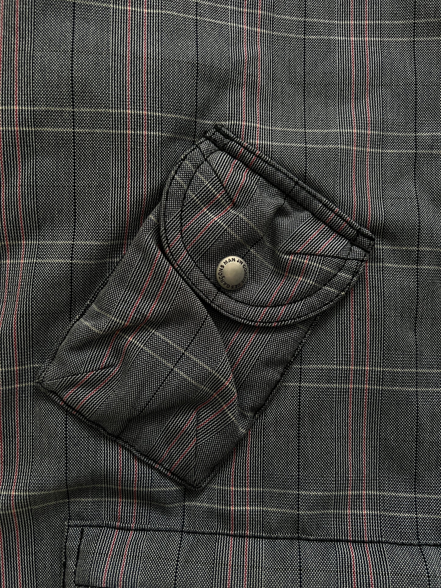 Junya Watanabe AD2004 Technical Cargo Pocket Check Jacket - Size M