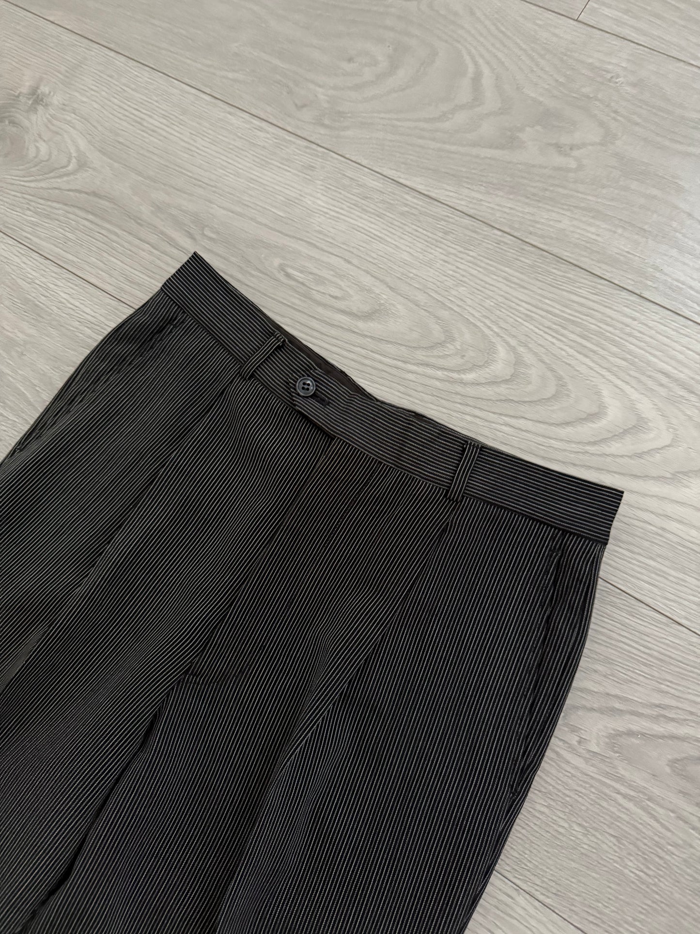 Armani 1990s Striped Wool Suit - Size S Jacket / 30" Waist