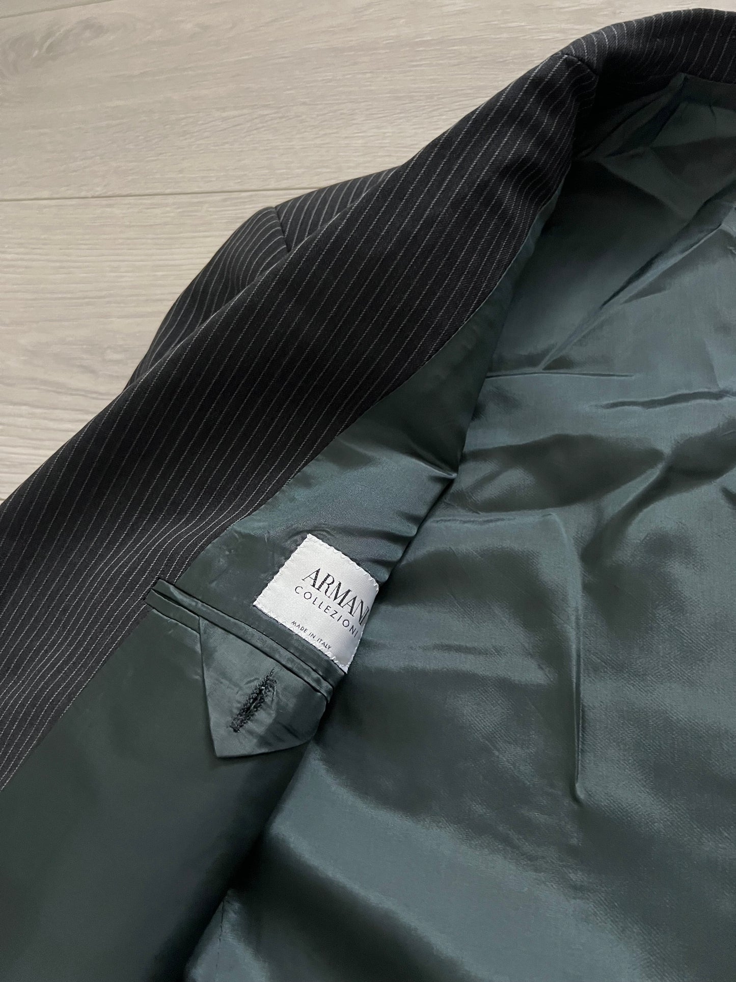 Armani 1990s Striped Pleated Relaxed Suit - M Jacket / 30" Waist