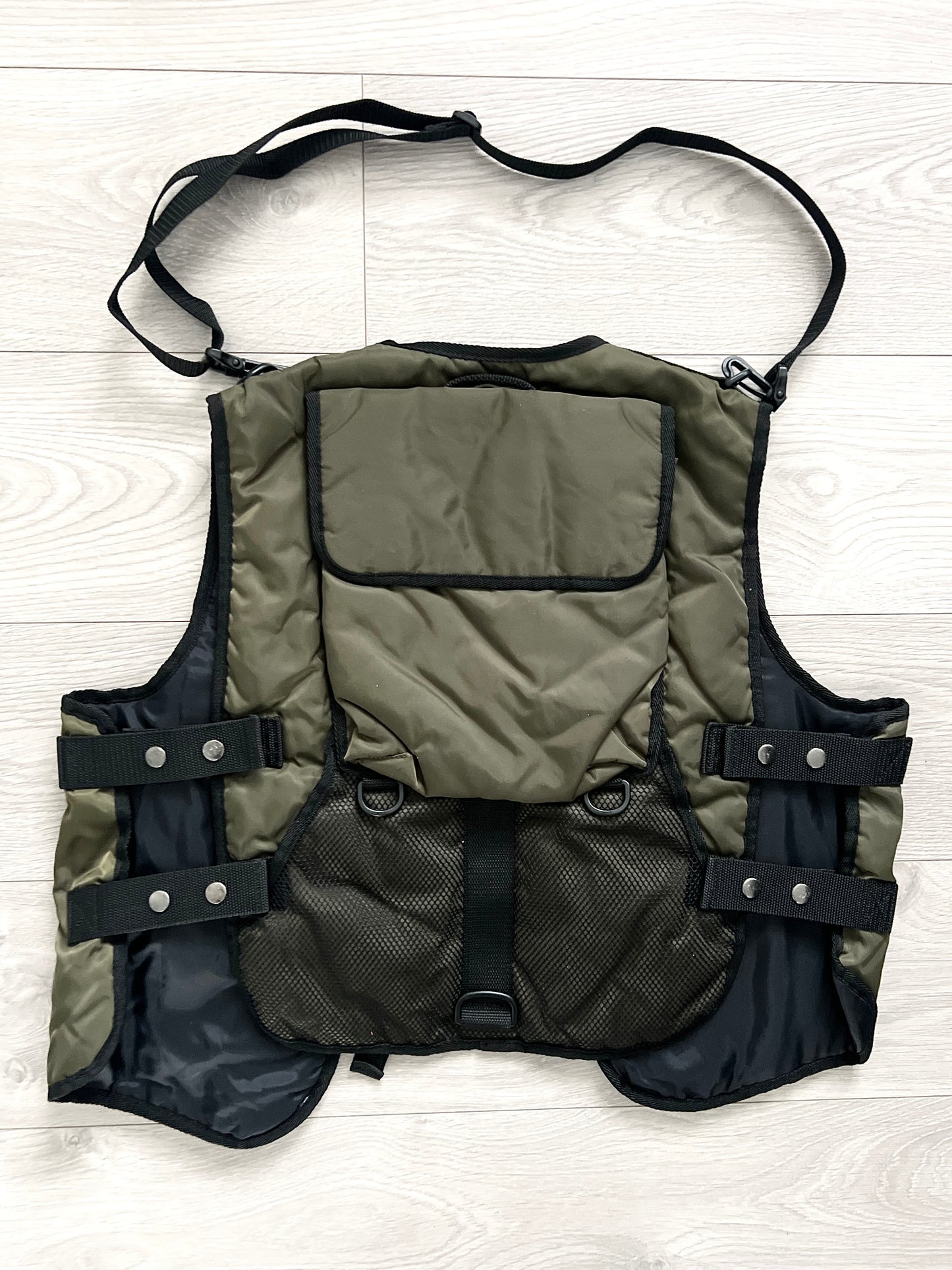 Final Home 1990s Modular Nylon Cargo Vest / Crossbody Bag