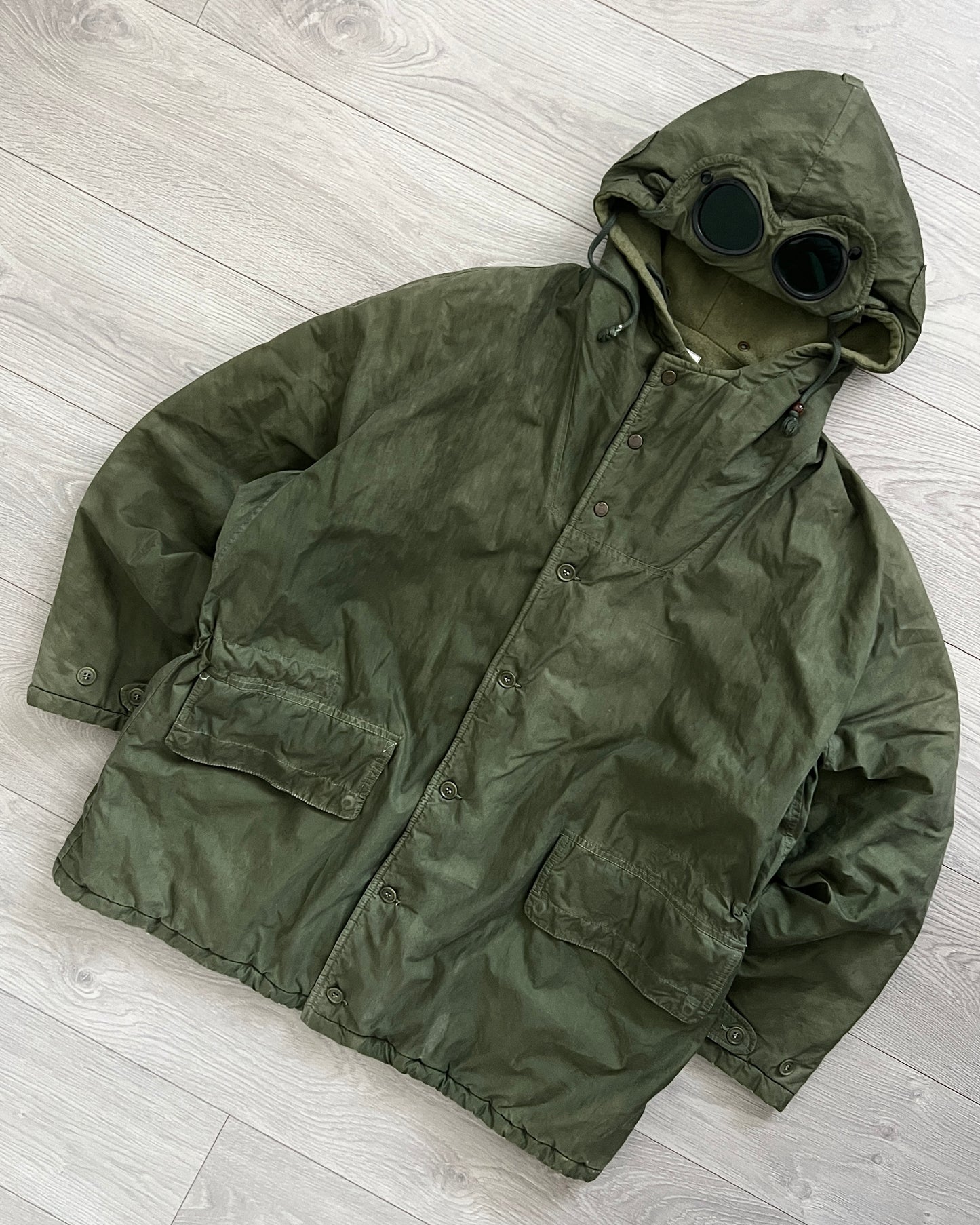 C.P. Company 1980s 'Ideas From Massimo Osti' Military Goggle Parka - Size M