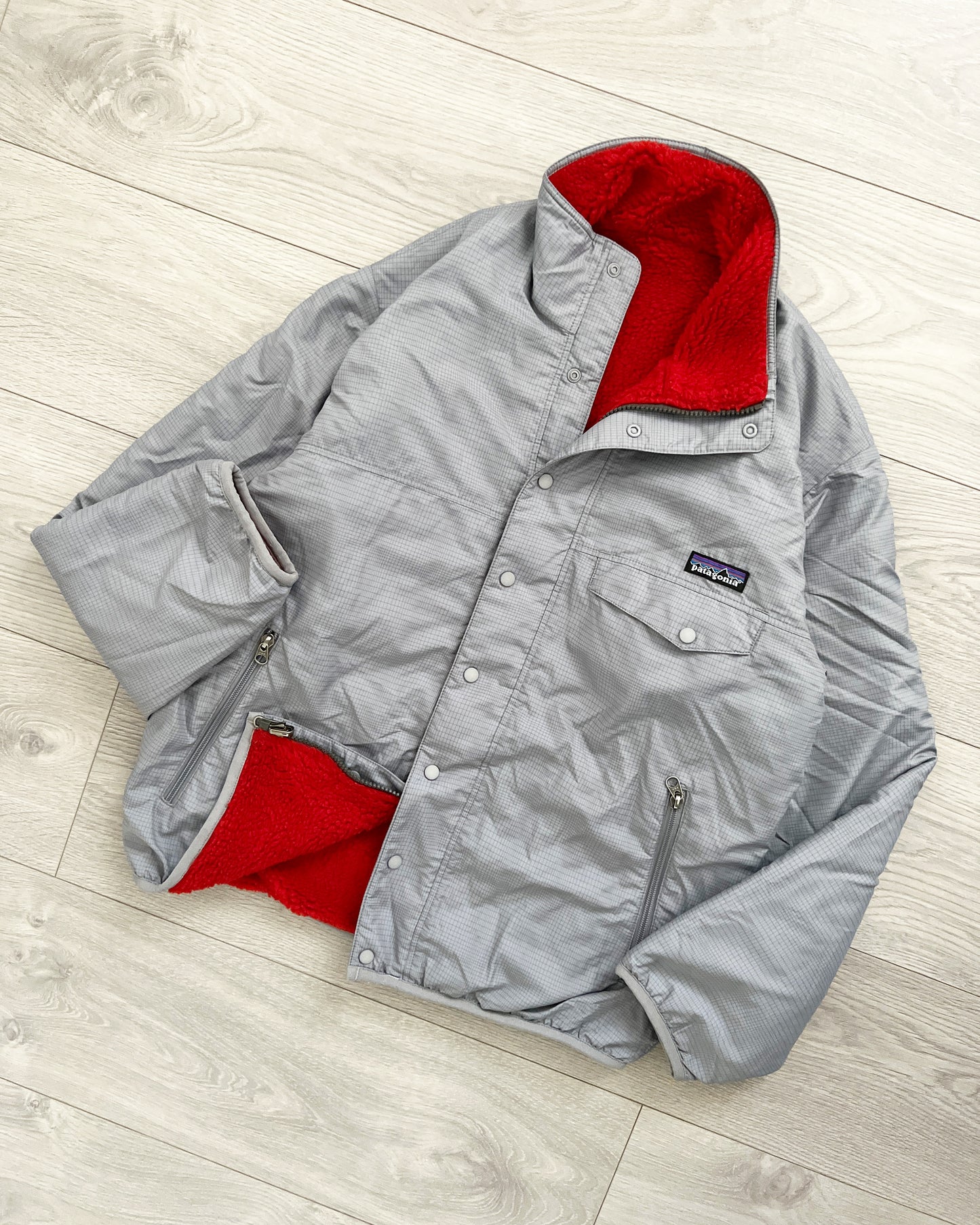 Patagonia 1990s Insulated Reversible Fleece Jacket - Size S