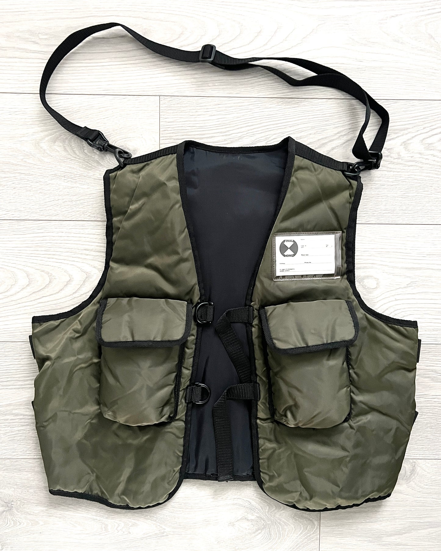 Final Home 1990s Modular Nylon Cargo Vest / Crossbody Bag