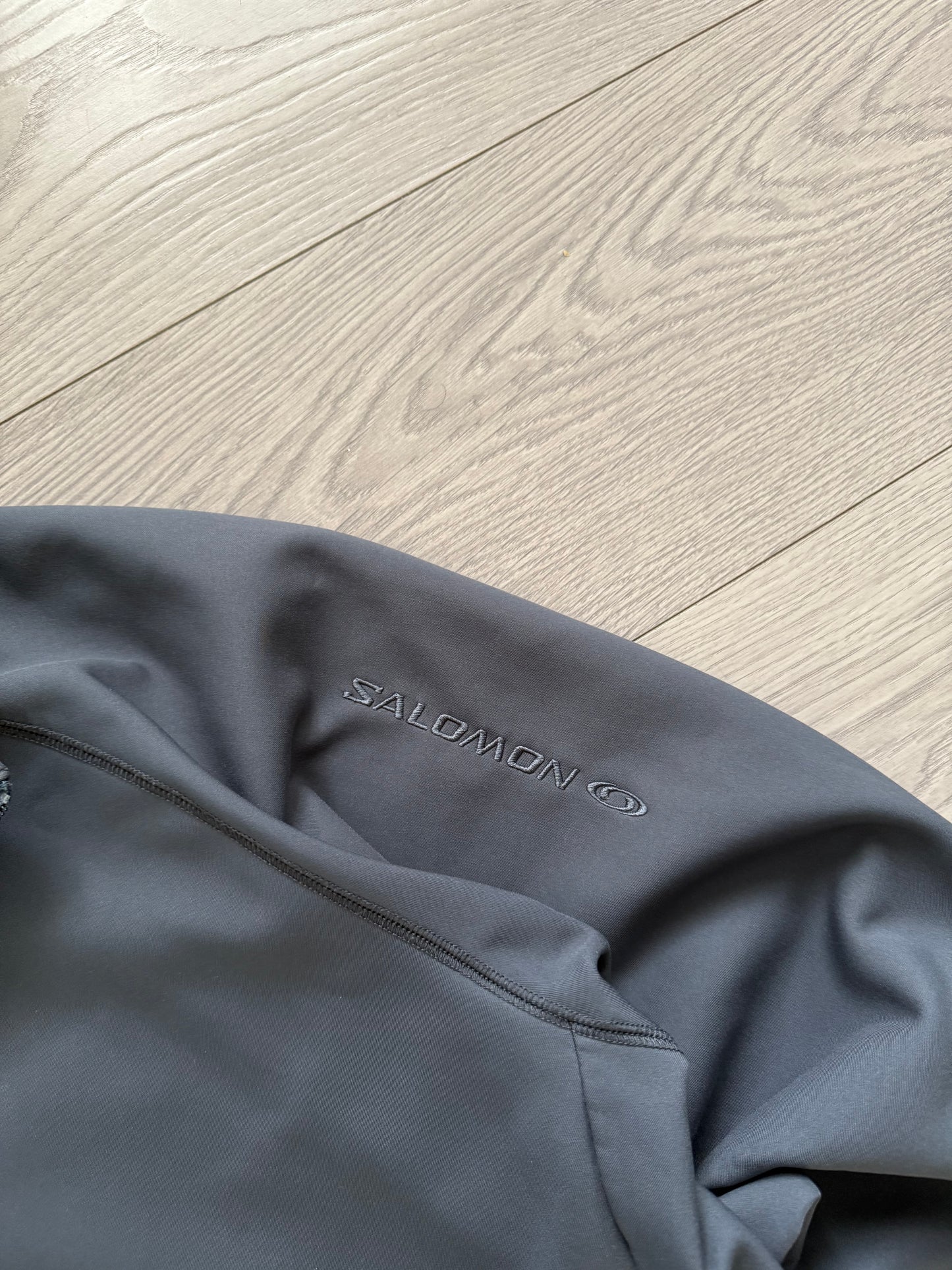 Salomon 00s Softshell Fleece Lined Water Resistant Jacket Petrol Blue - Size L