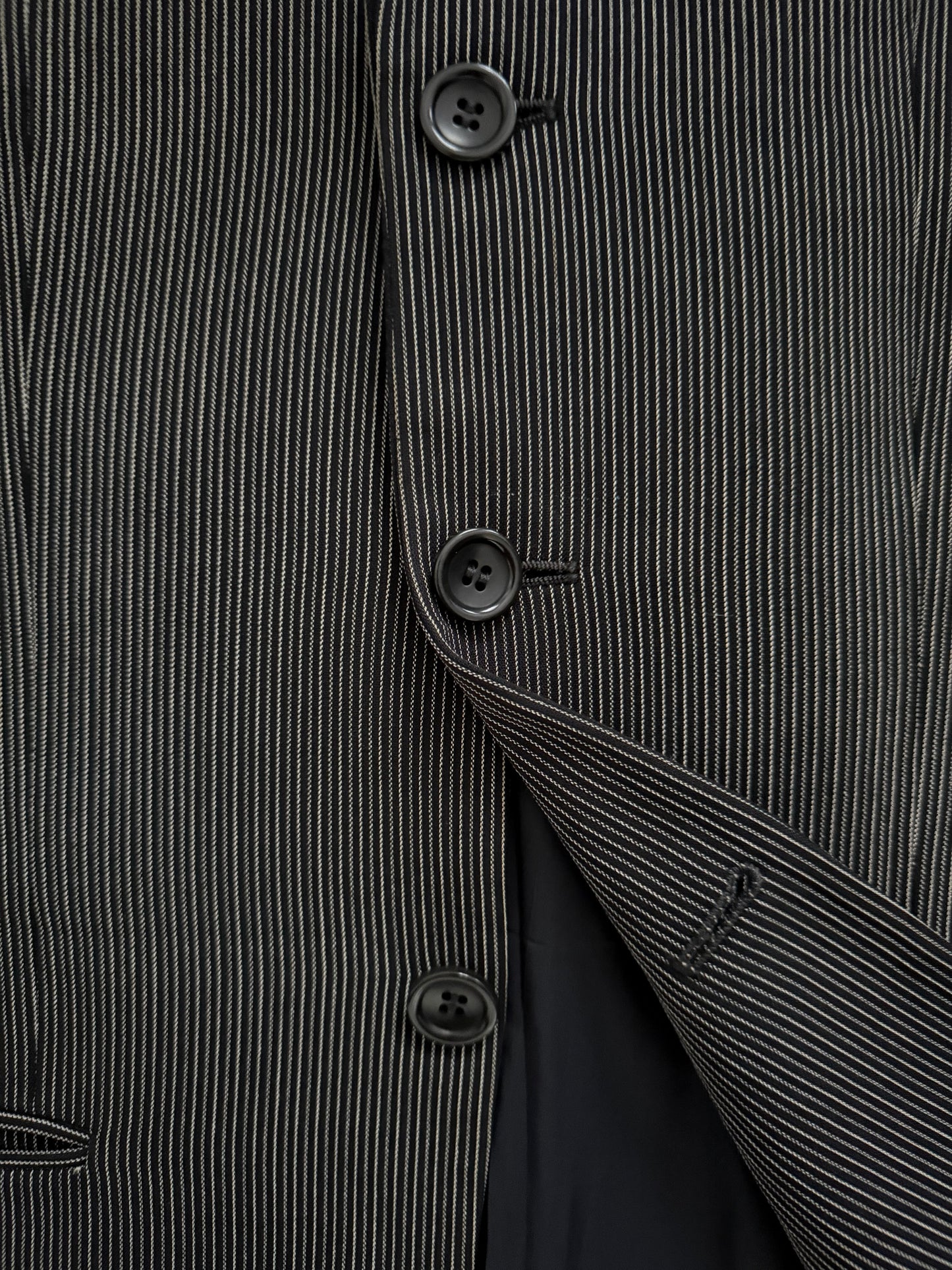 Armani 1990s Striped Wool Suit - Size S Jacket / 30" Waist