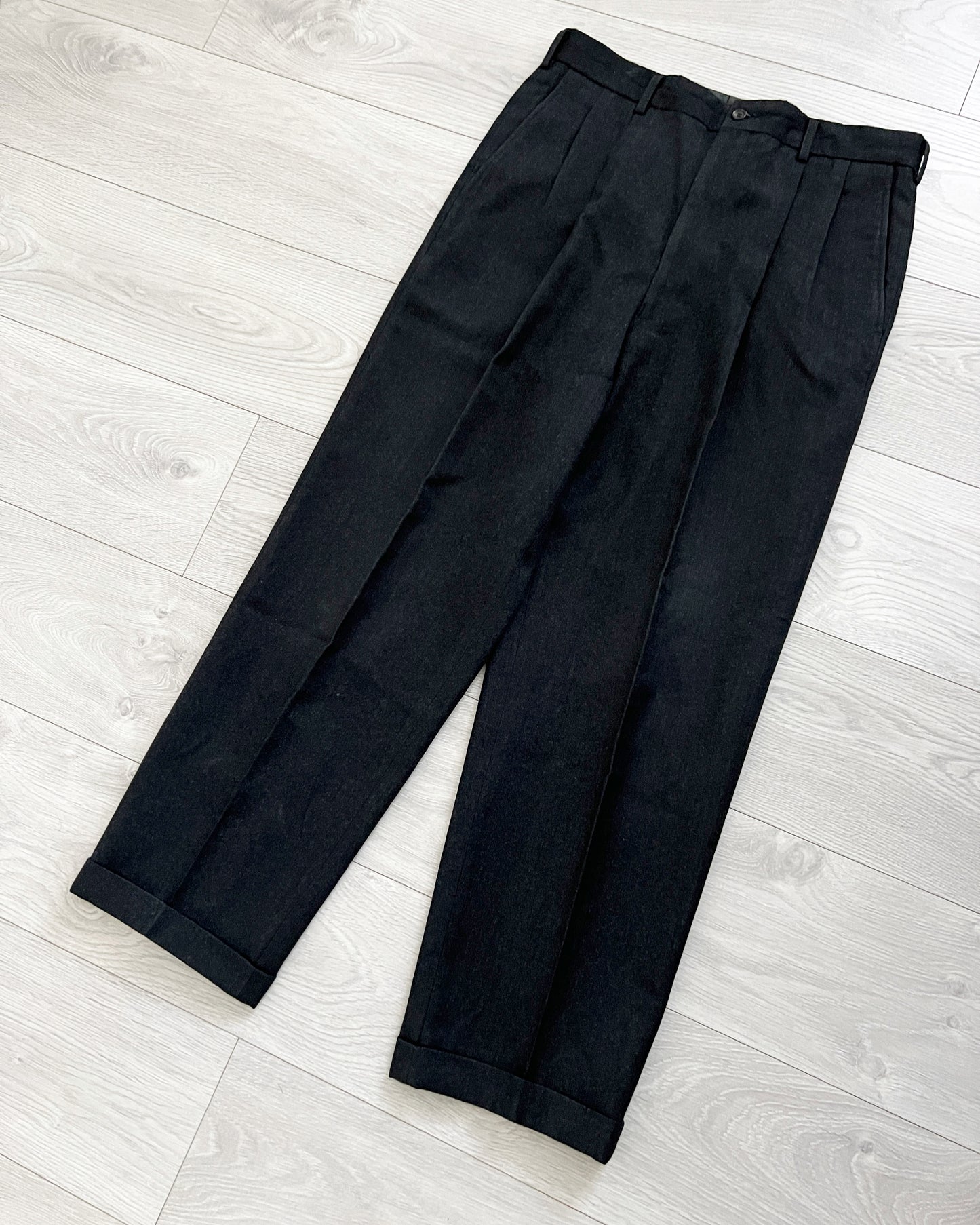 Comme Des Garcons Homme Deux AW1997 Wool Pleated Trousers - Size 34