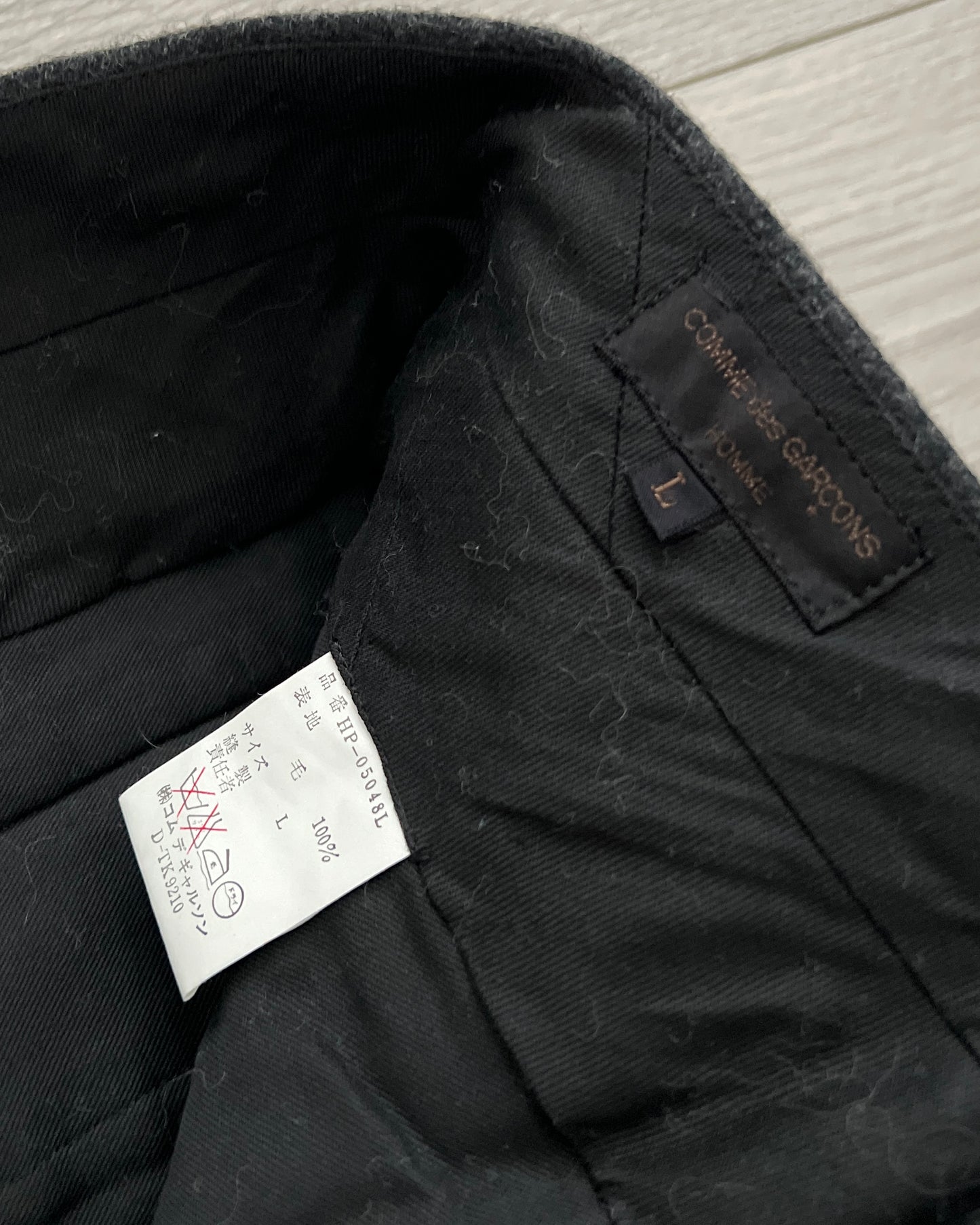 Comme Des Garcons Homme 1990s Wool Herringbone Suit - M Jacket / 32" Waist
