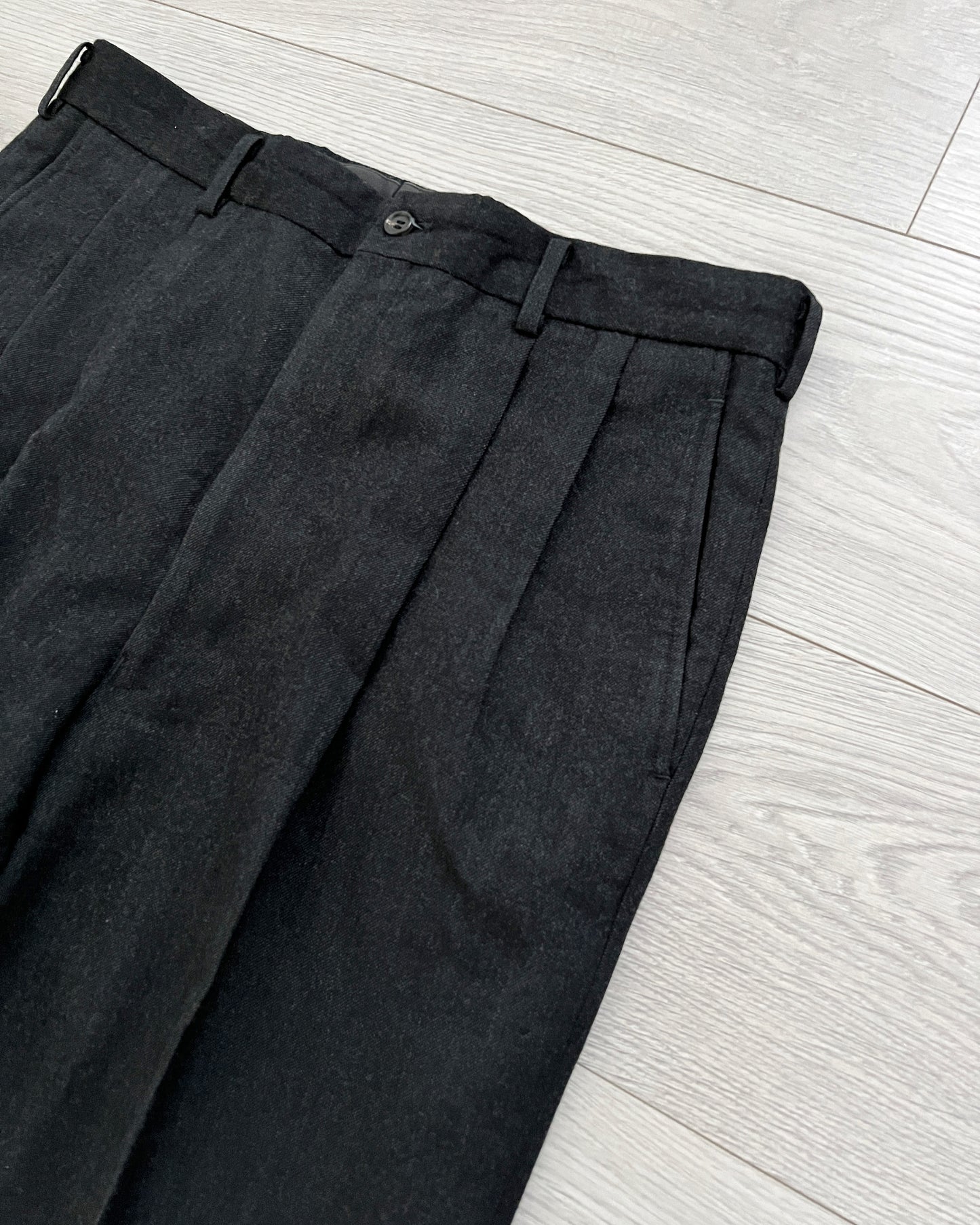Comme Des Garcons Homme Deux AW1997 Wool Pleated Trousers - Size 34