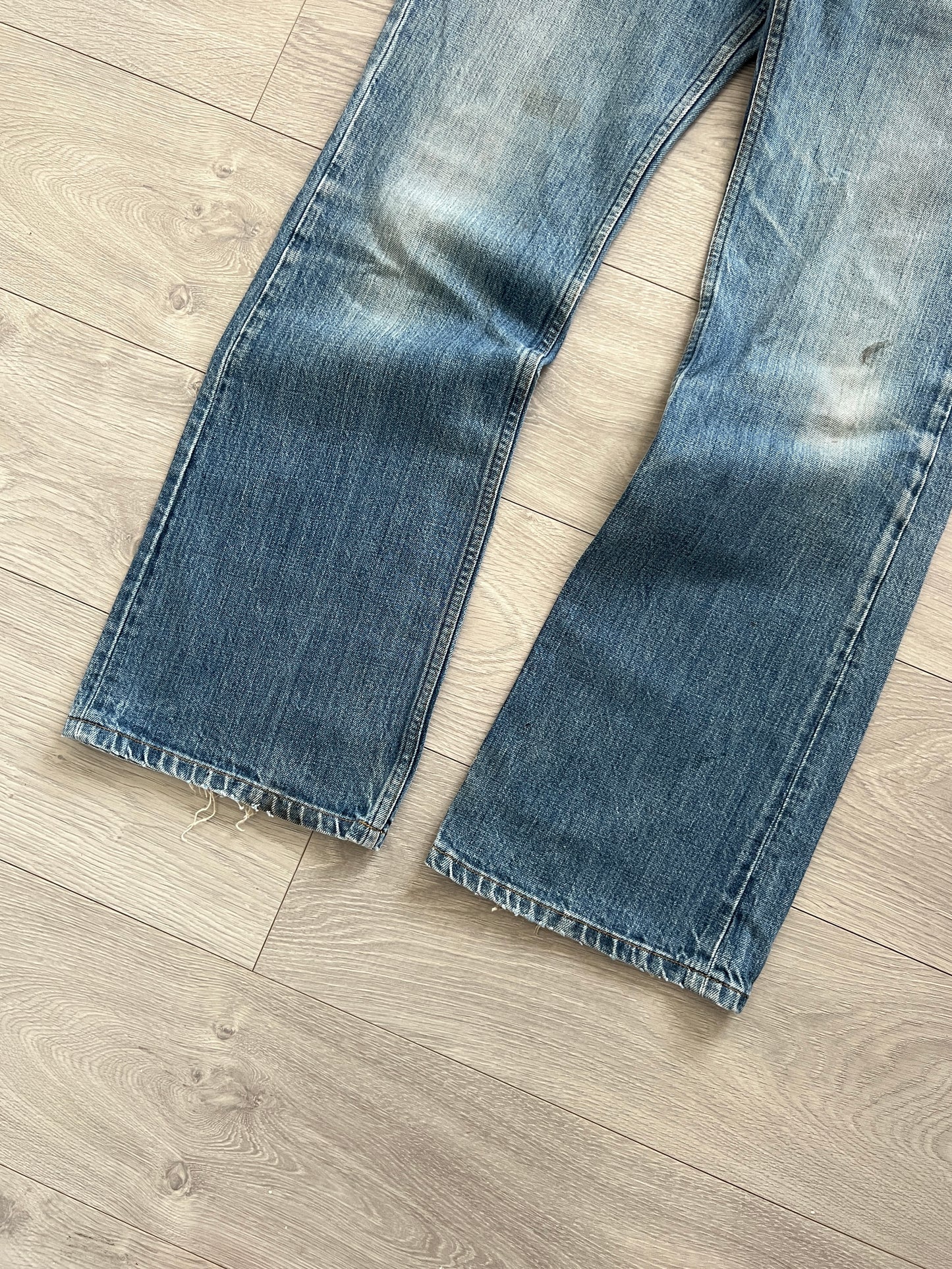 Helmut Lang 2002 Low Waist Boot Cut Denim Jeans - Size 32