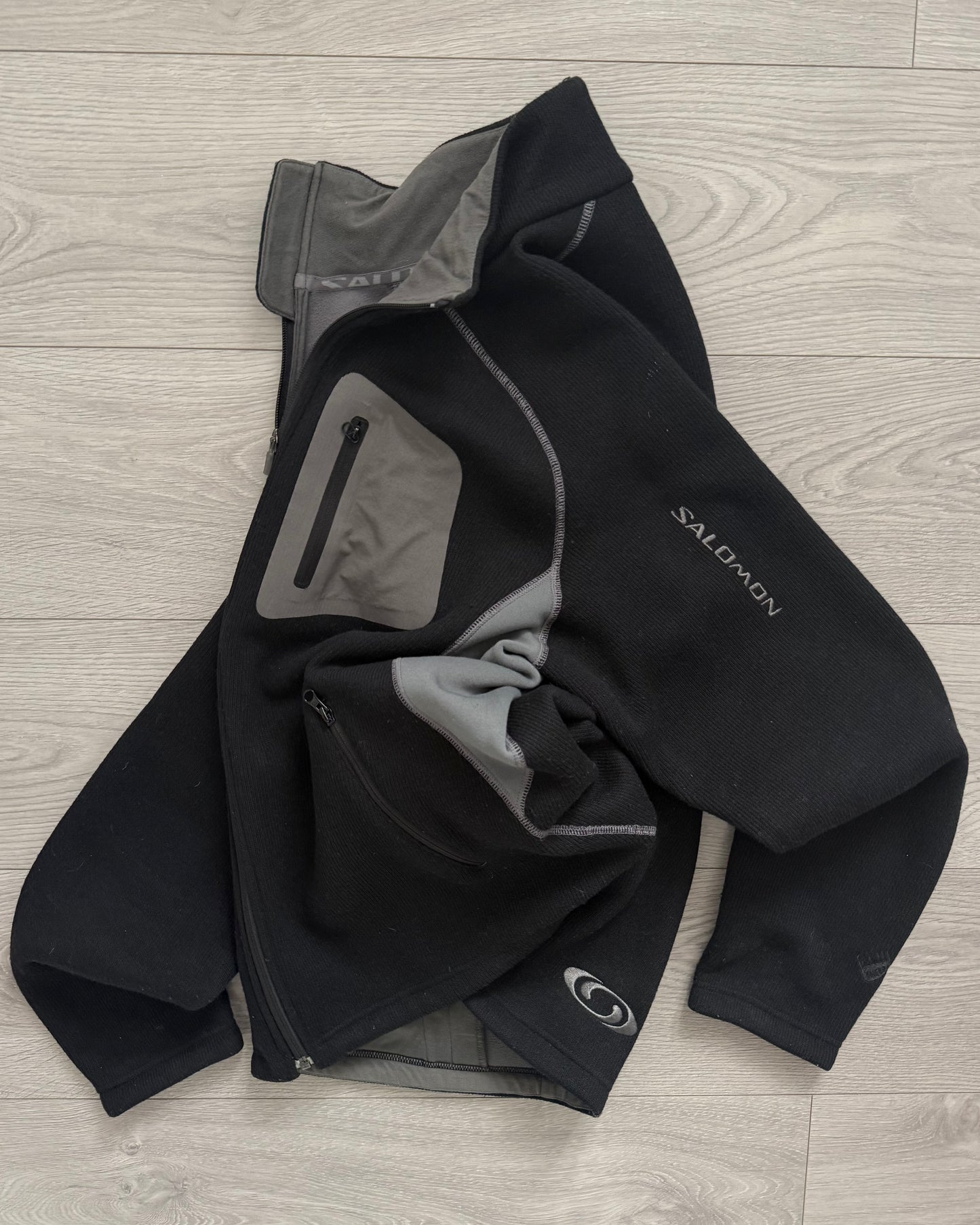 Salomon 2005 Clima Pro Tech Knit Fleece Lined Panelled Jacket - Size L