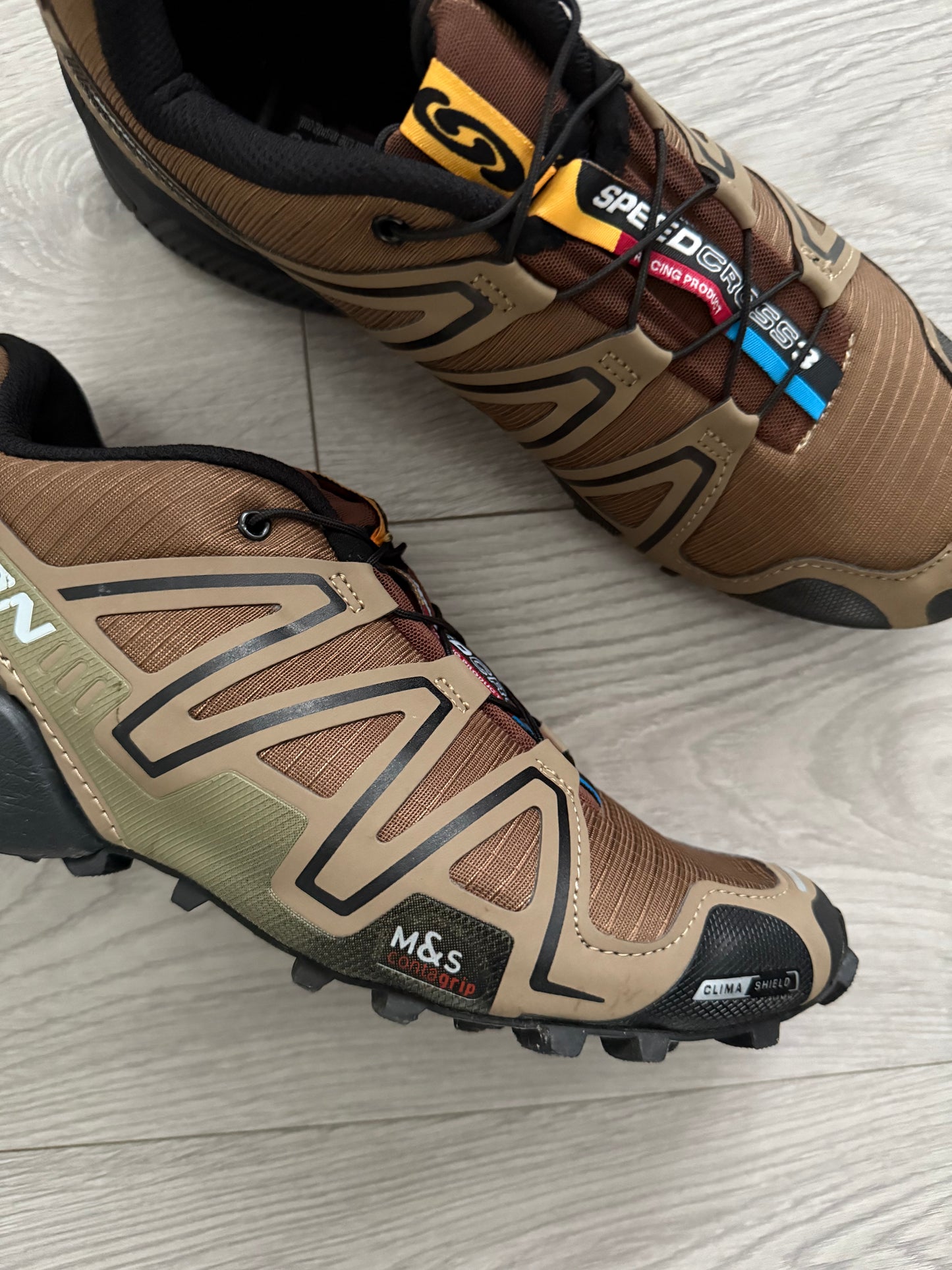 Salomon SpeedCross 3 Trail Shoes in Urban Tan - Size US10