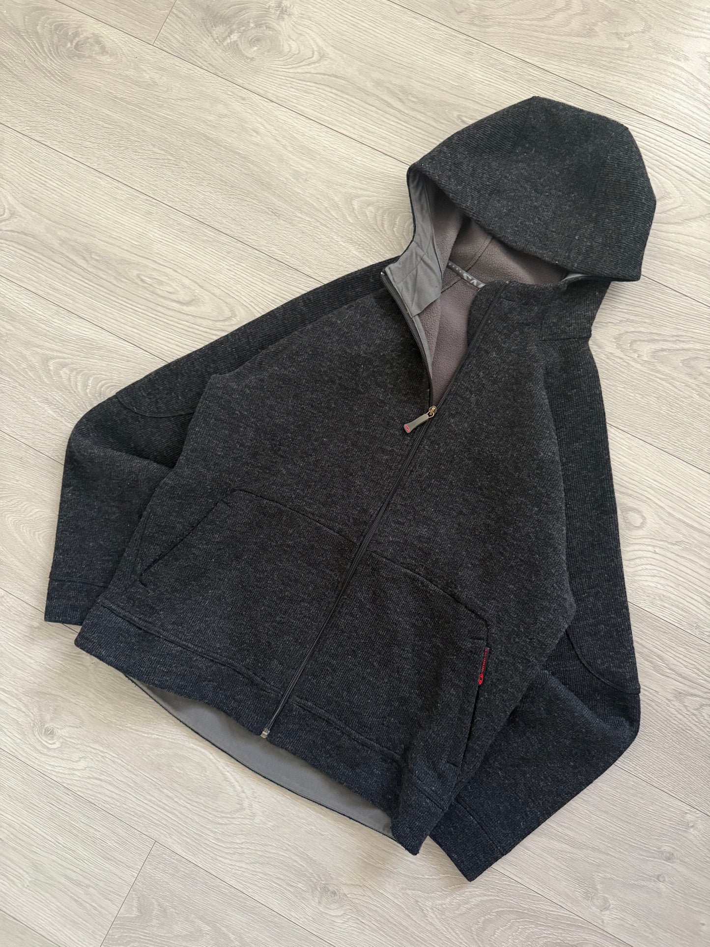 Salomon 2004 Tech Knit Fleece Lined Hooded Jacket - Size L