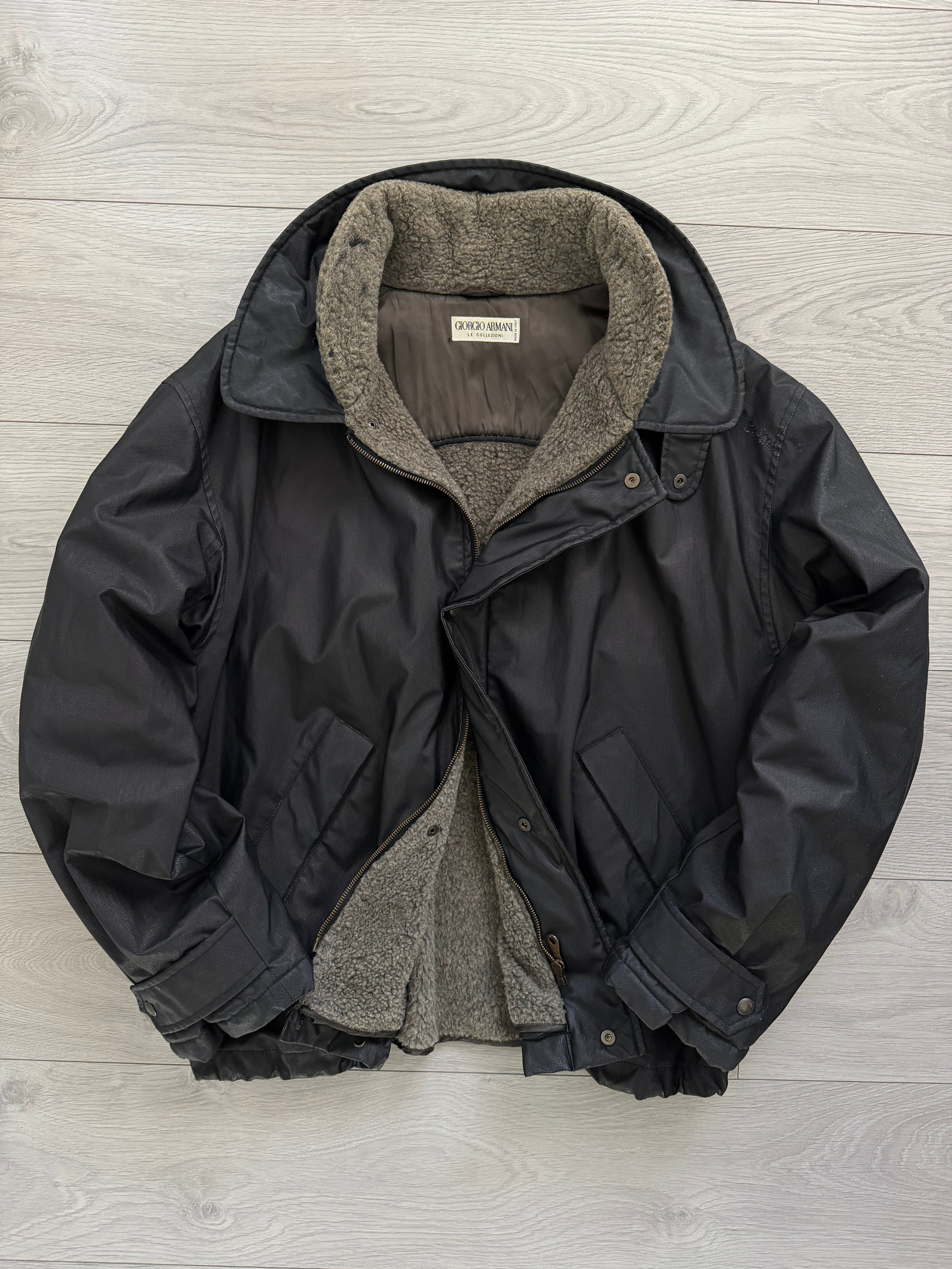 Giorgio Armani 1980s Wool Lined Military Jacket - Size L – NDWC0 Shop