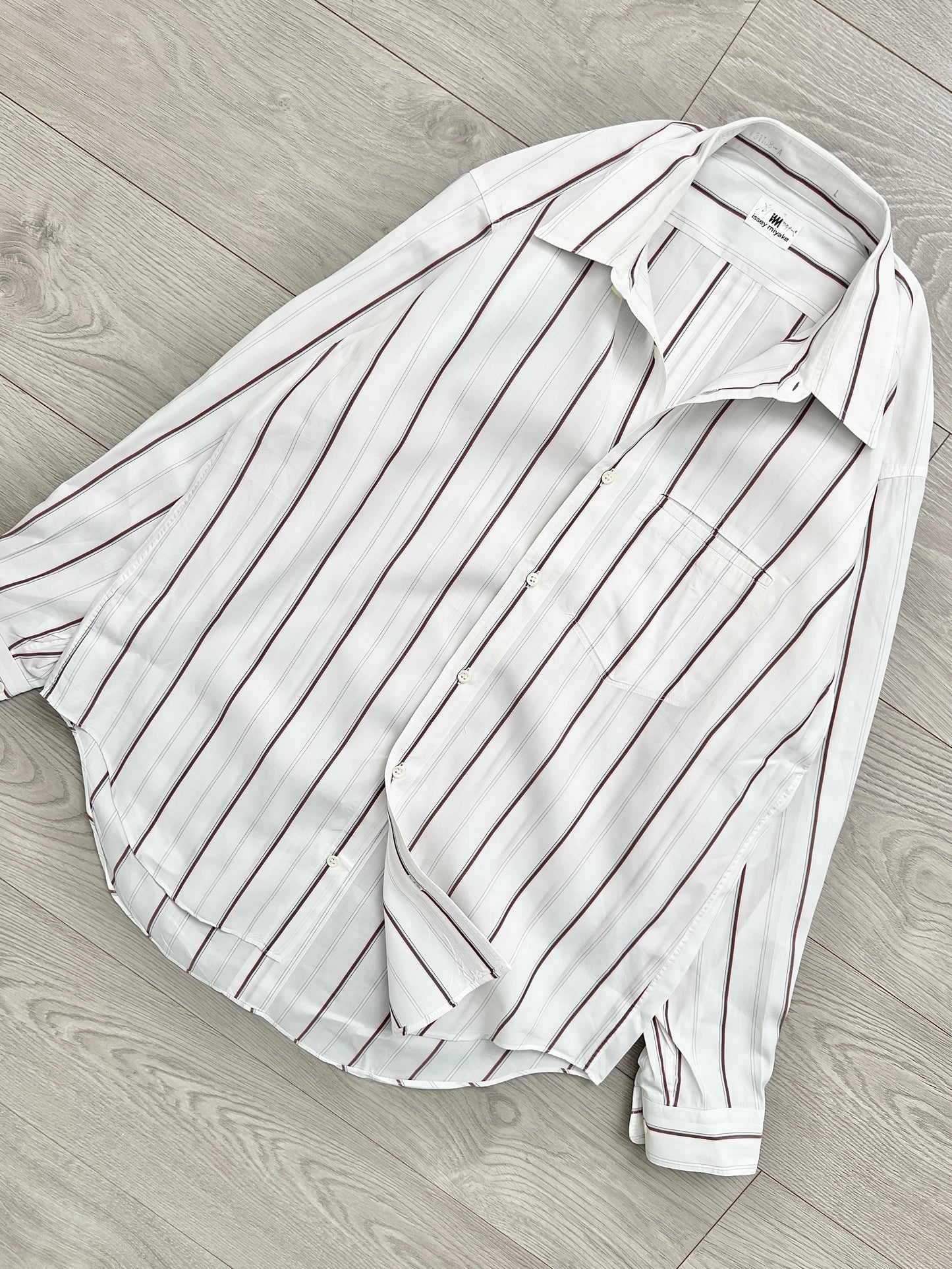 Issey Miyake 1990s Striped Relaxed Shirt - Size M