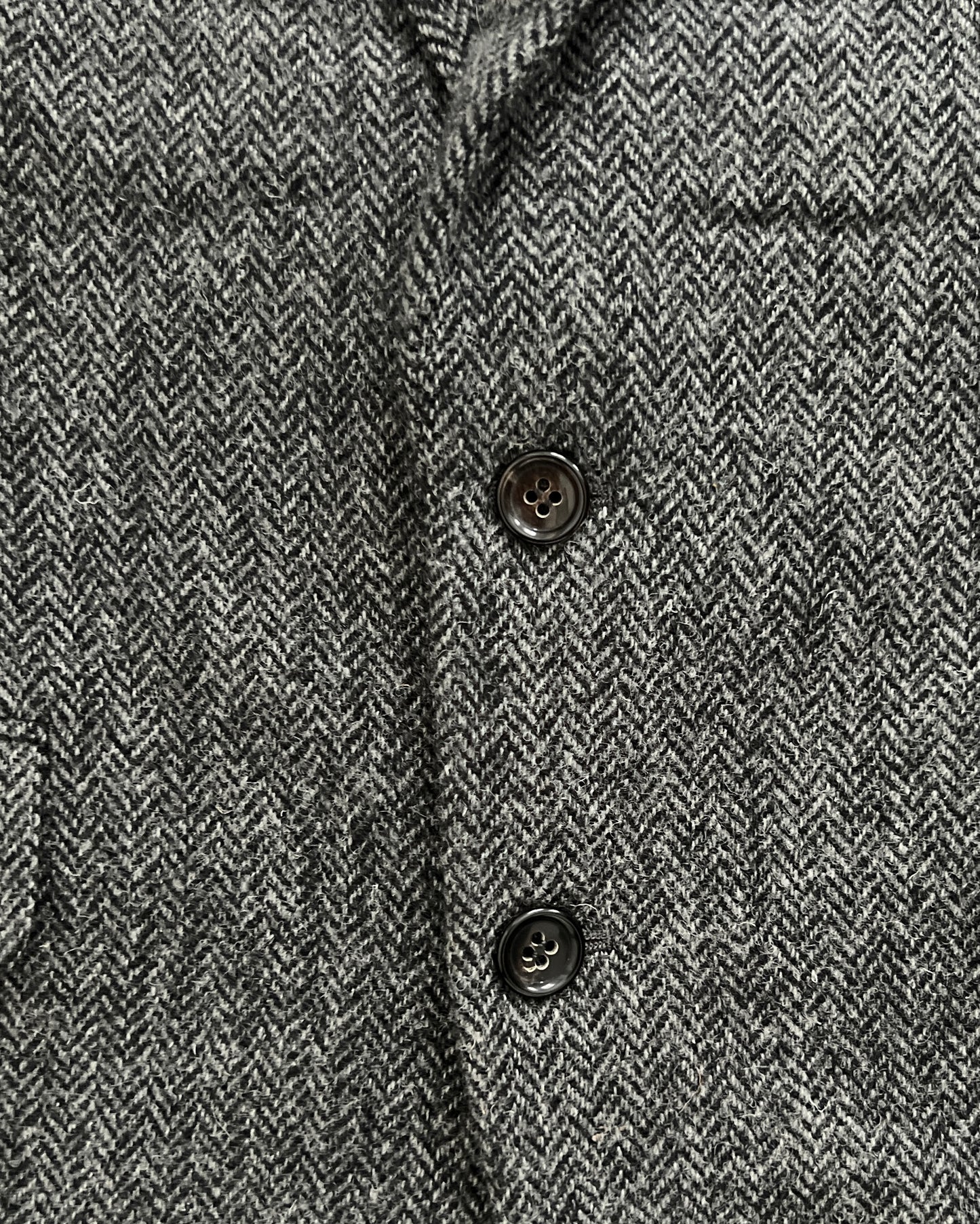 Comme Des Garcons Homme 1990s Wool Herringbone Suit - M Jacket / 32" Waist