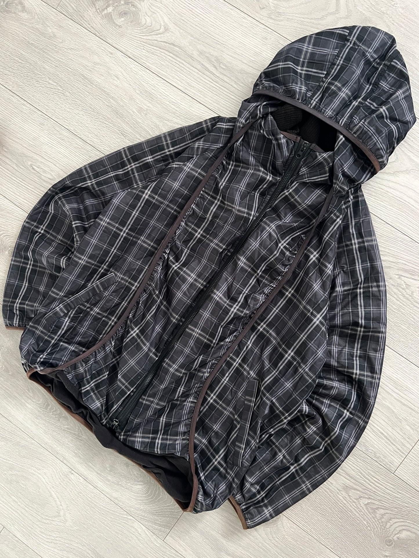 Final Home 1990s Multi-Layered Technical Fleece Lined Plaid Jacket - Size M