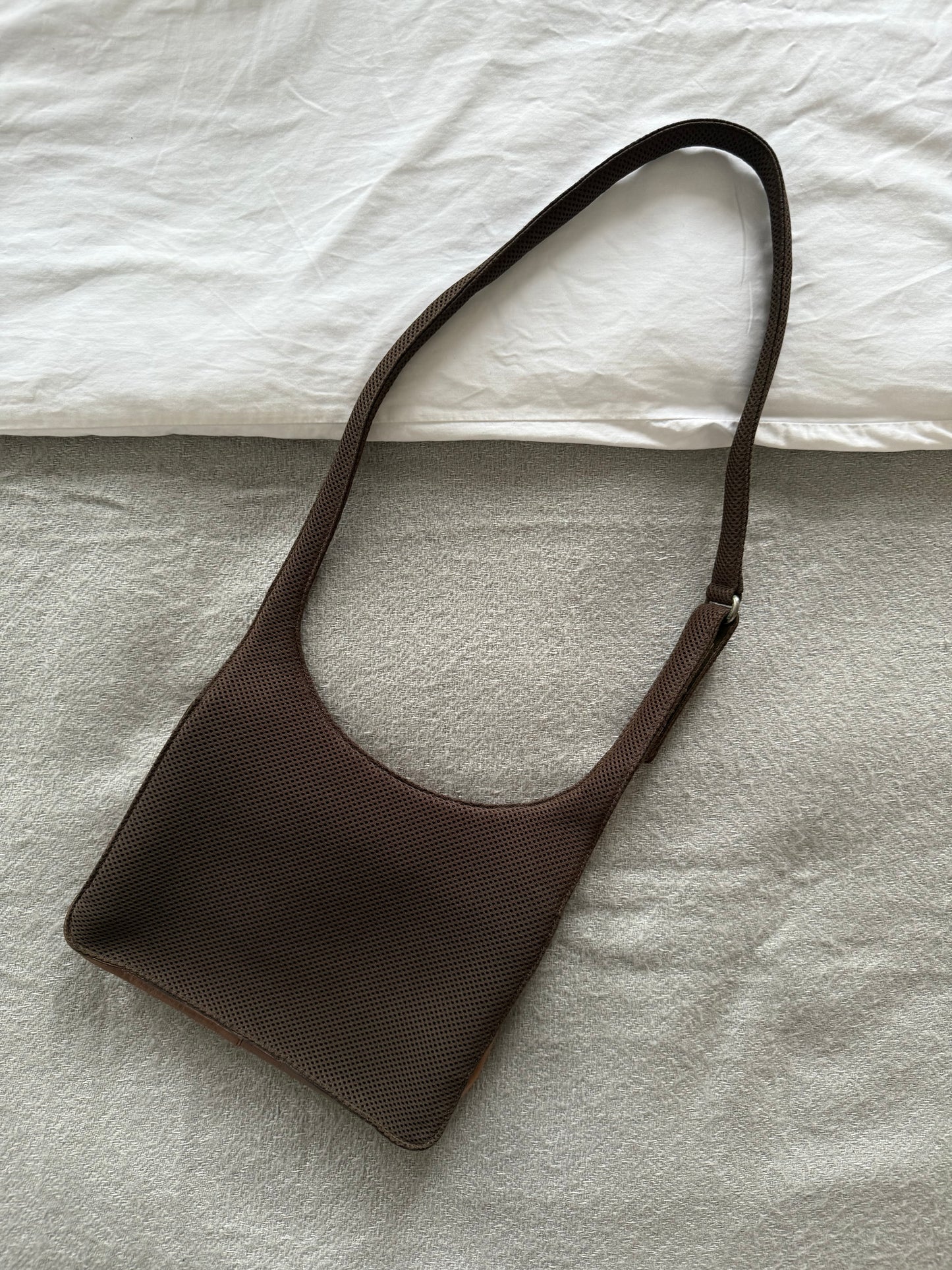 Miu Miu FW2001 Tan Leather Crossbody Bag